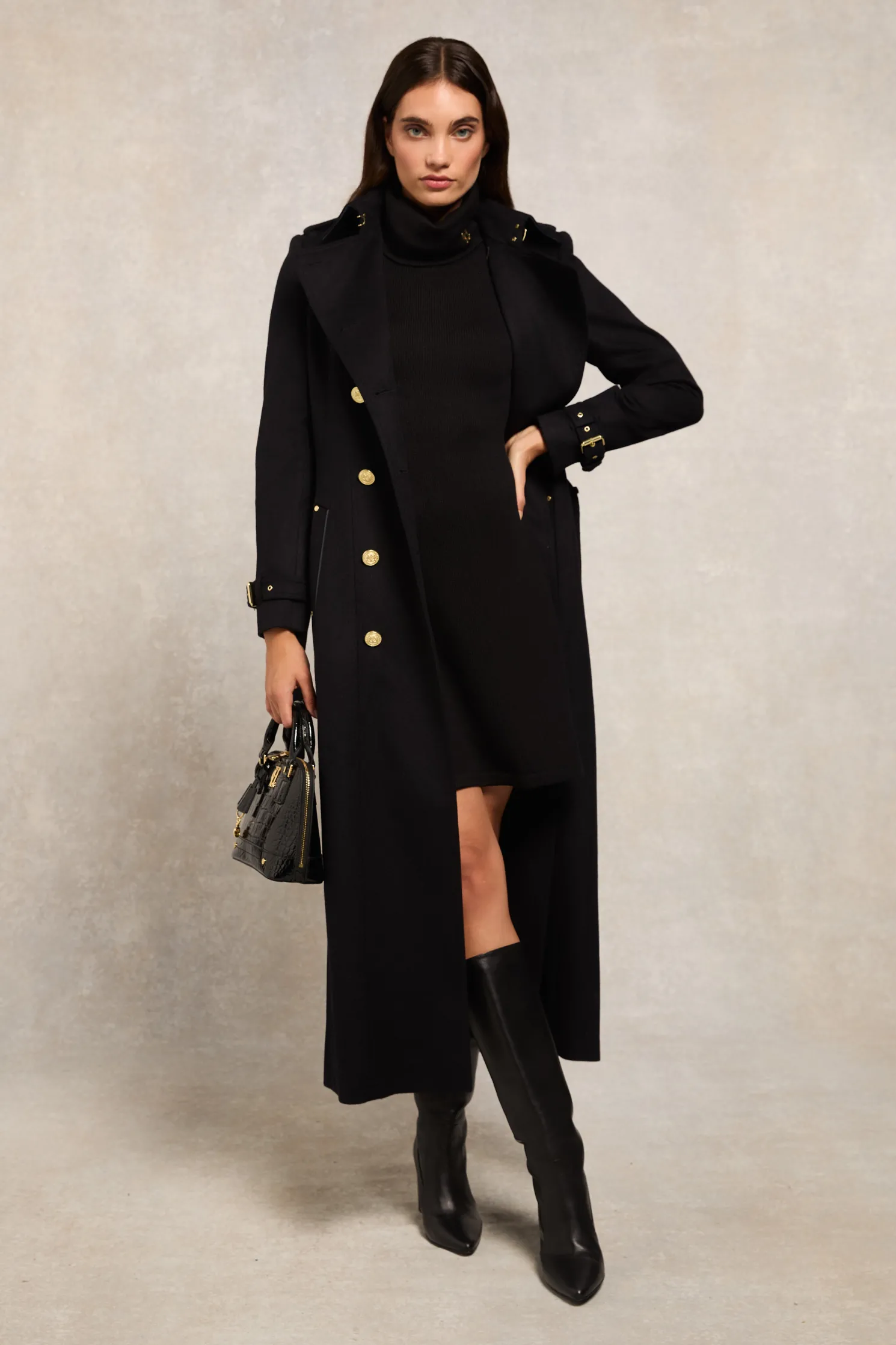 Chamonix Fit & Flare Dress (Black)