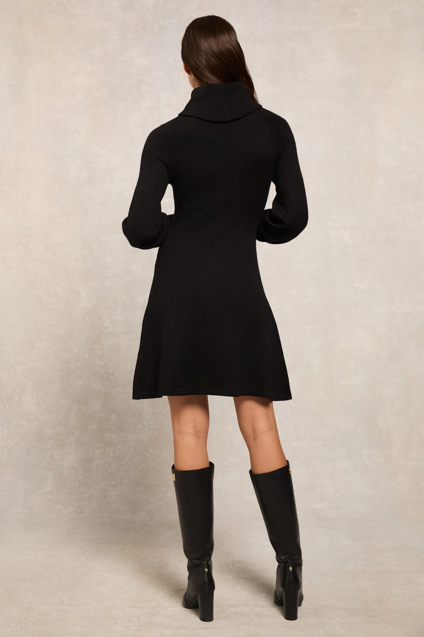 Chamonix Fit & Flare Dress (Black)