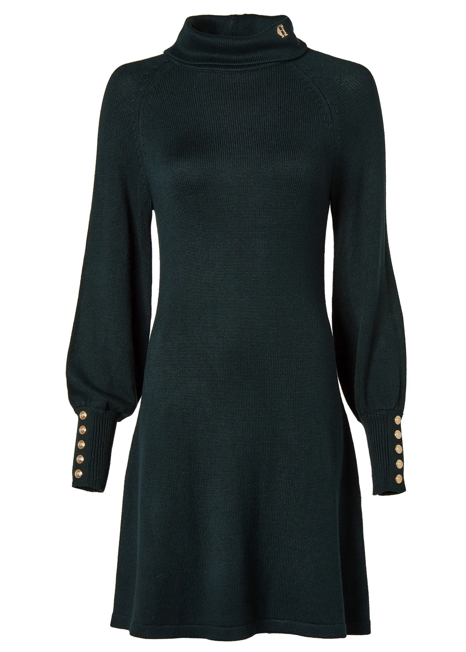 Chamonix Fit & Flare Dress (Deep Emerald)