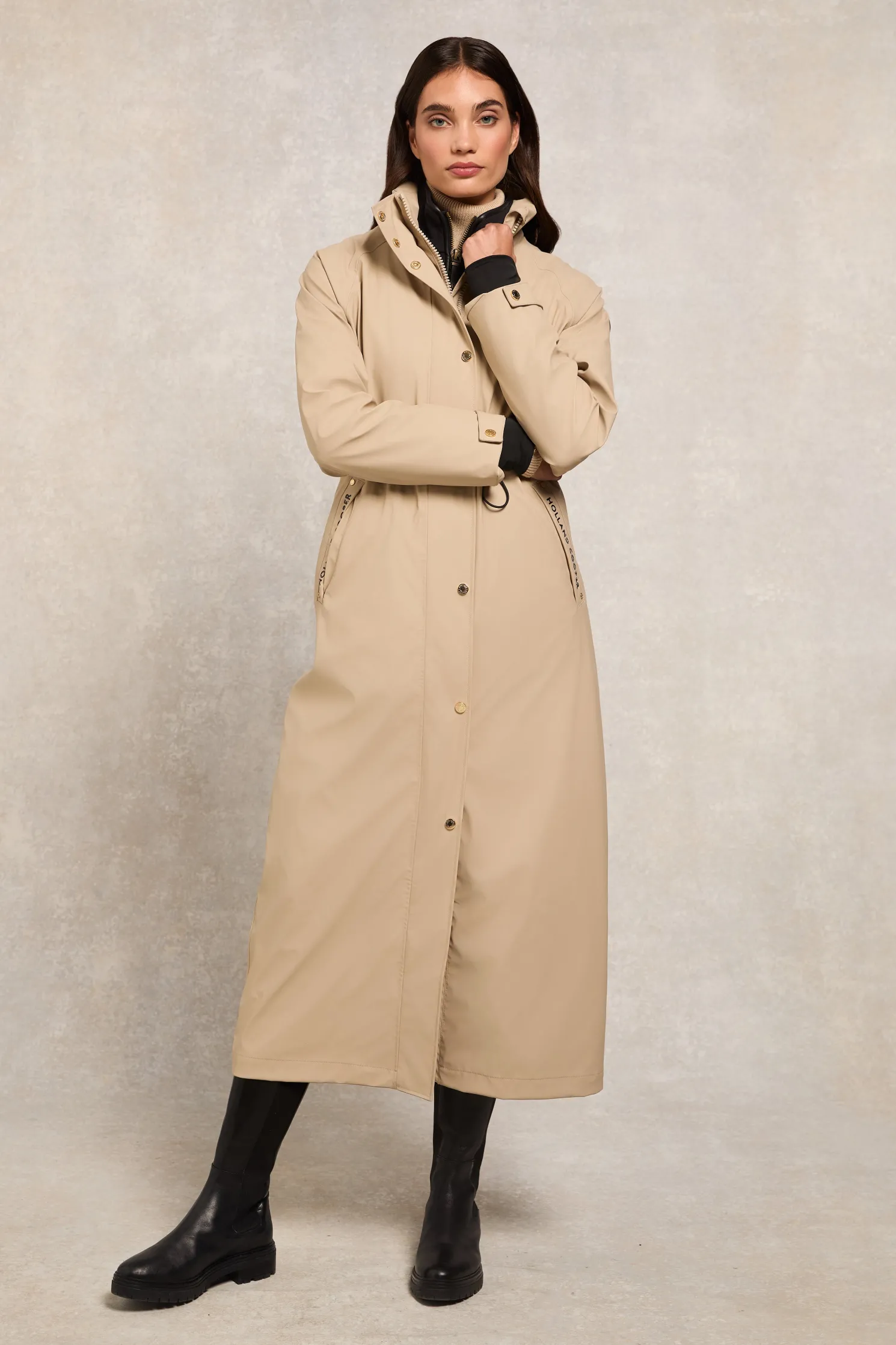 Chartwell Longline Rain Parka (Stone)