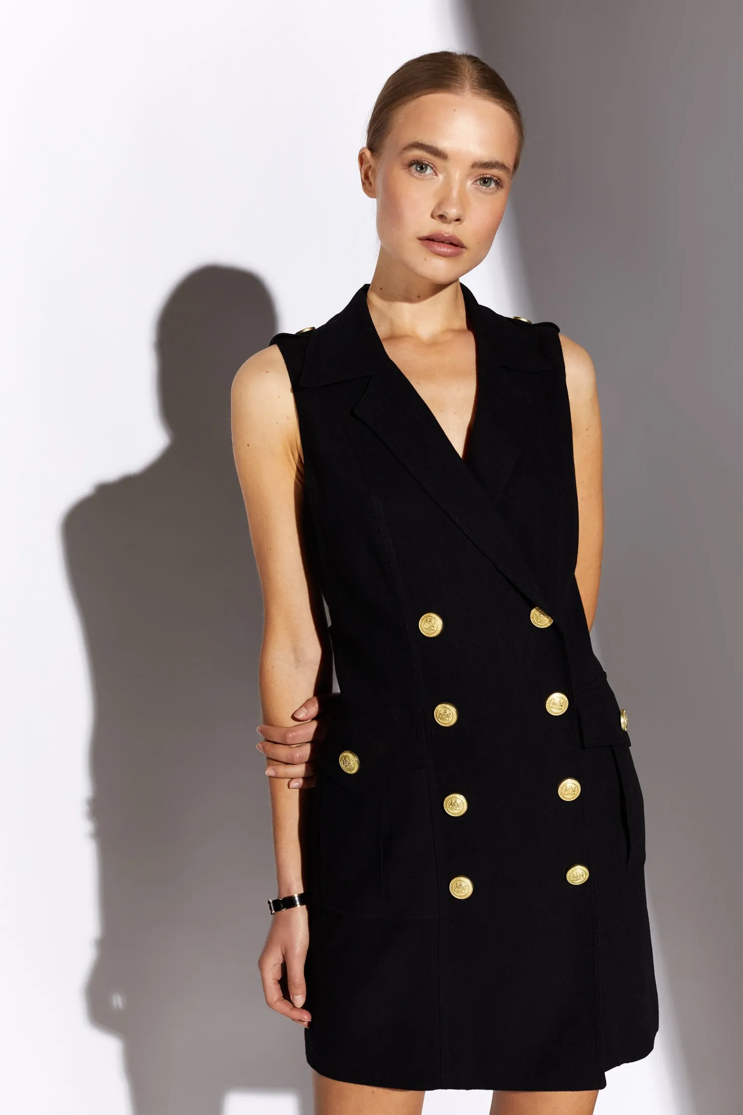 Chelsea Dress (Black Linen)