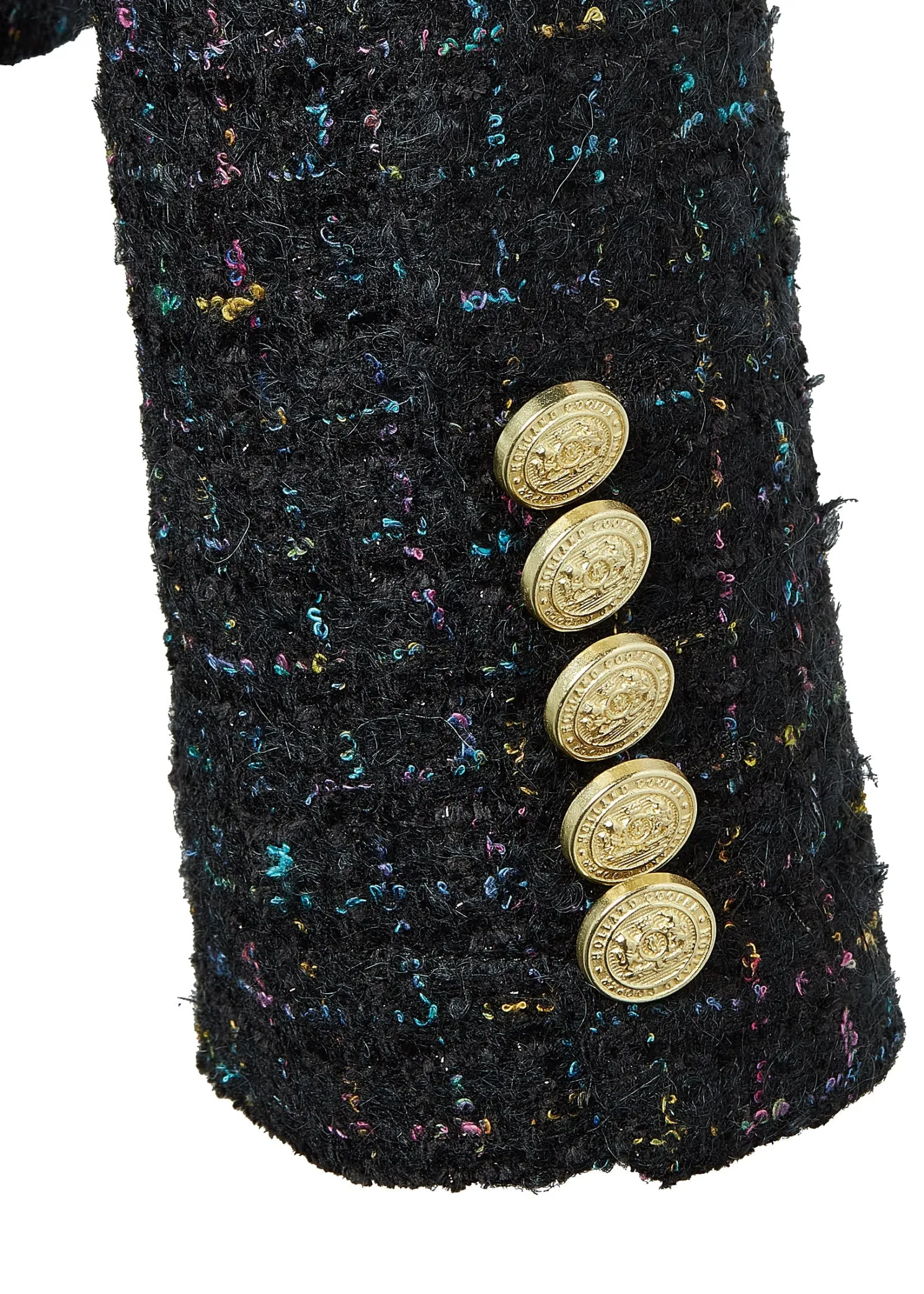 Chelsea Jacket (Black Rainbow Sparkle Tweed)