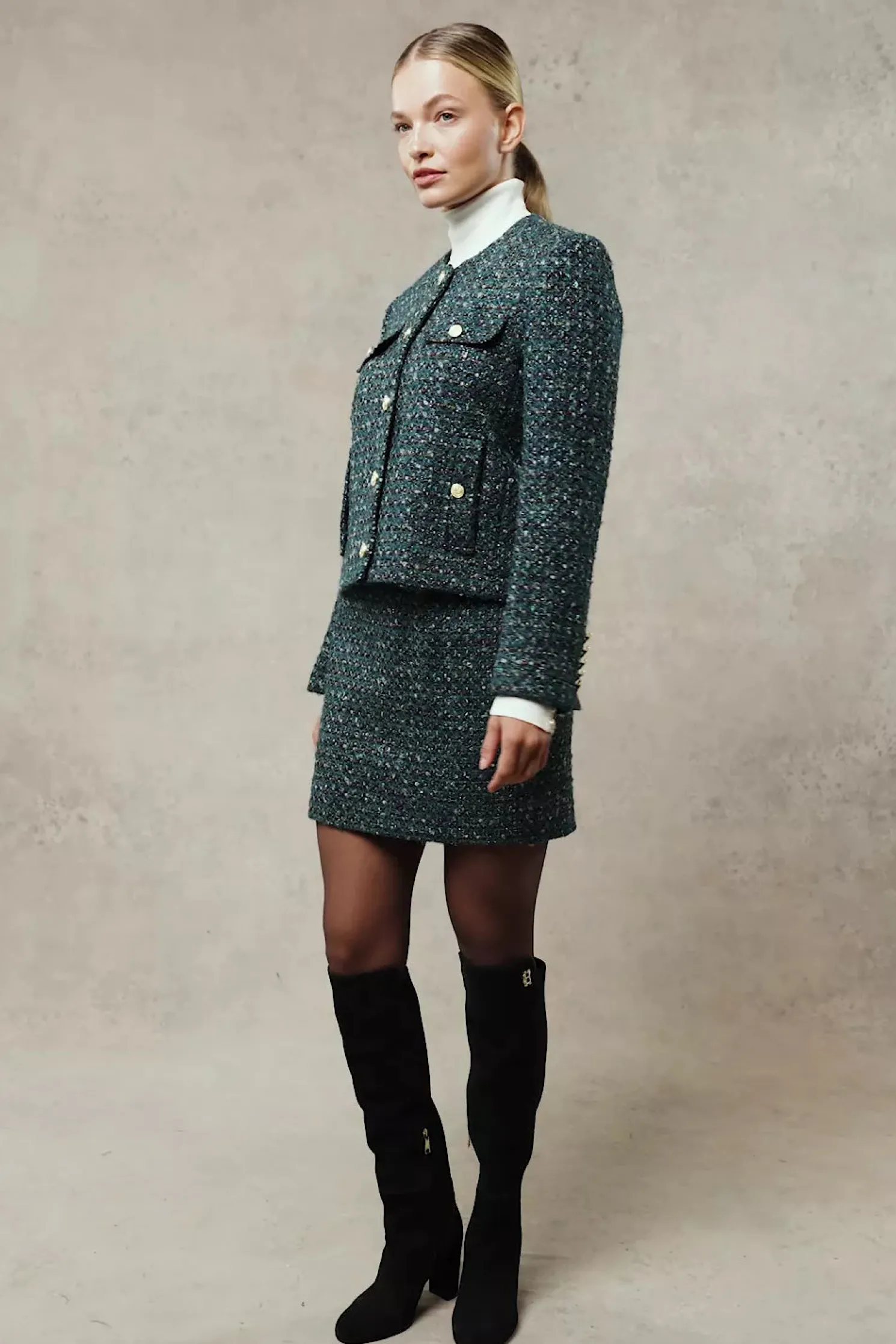 Chelsea Jacket (Emerald Boucle)