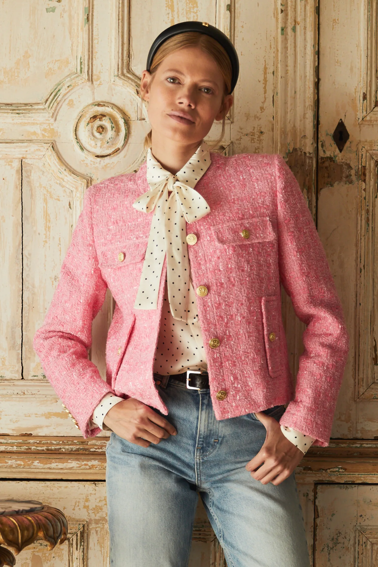 Chelsea Jacket (Pop Pink Boucle)