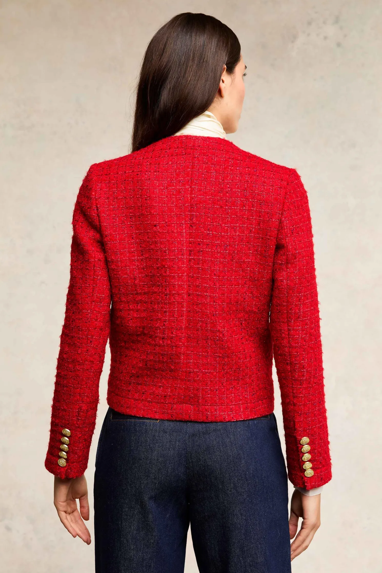 Chelsea Jacket (Red Boucle)