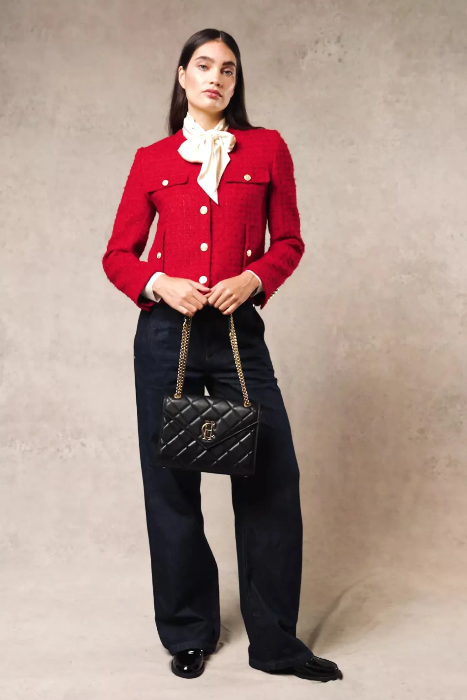 Chelsea Jacket (Red Boucle)