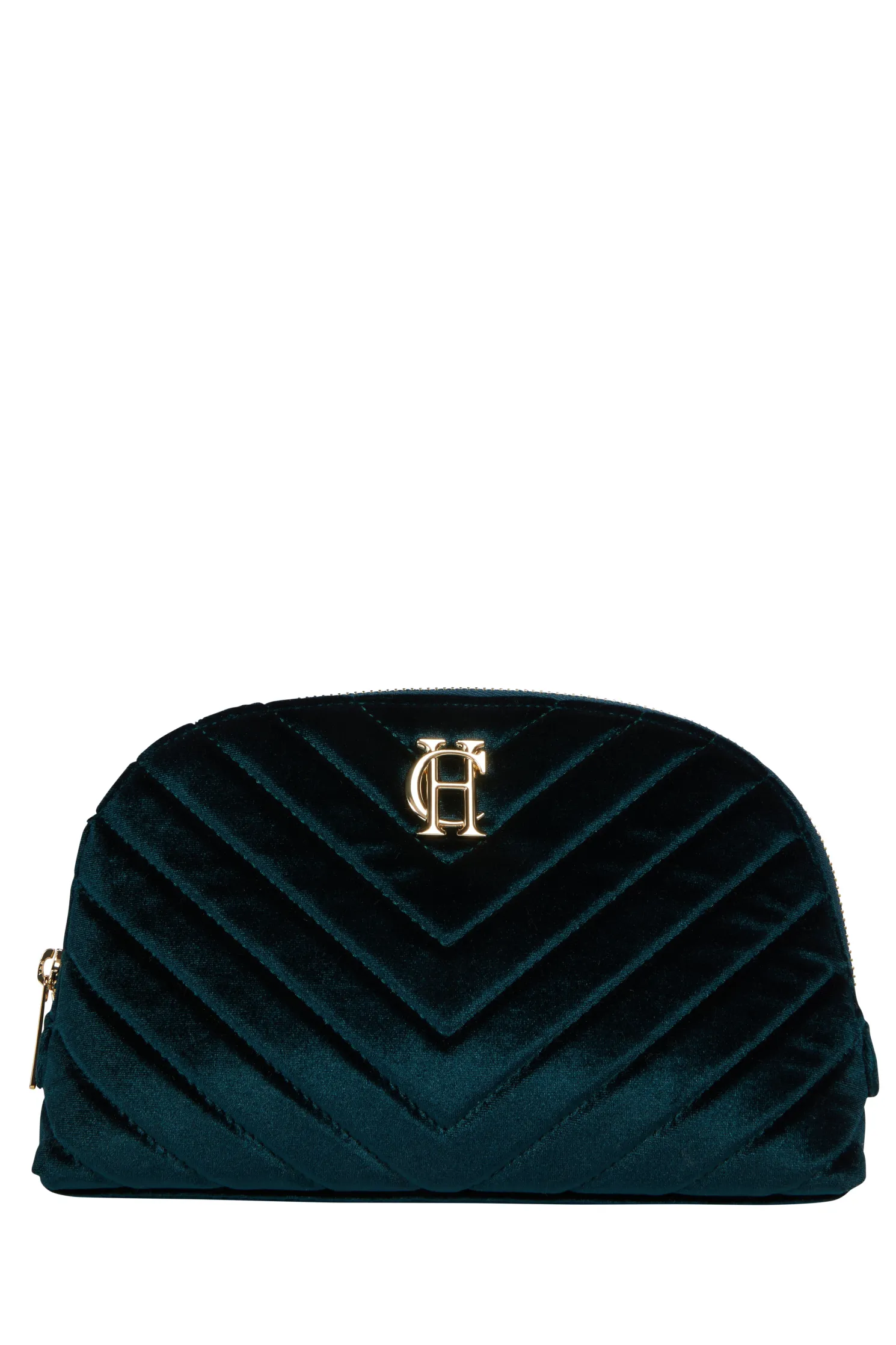 Chelsea Makeup Bag (Emerald Velvet)