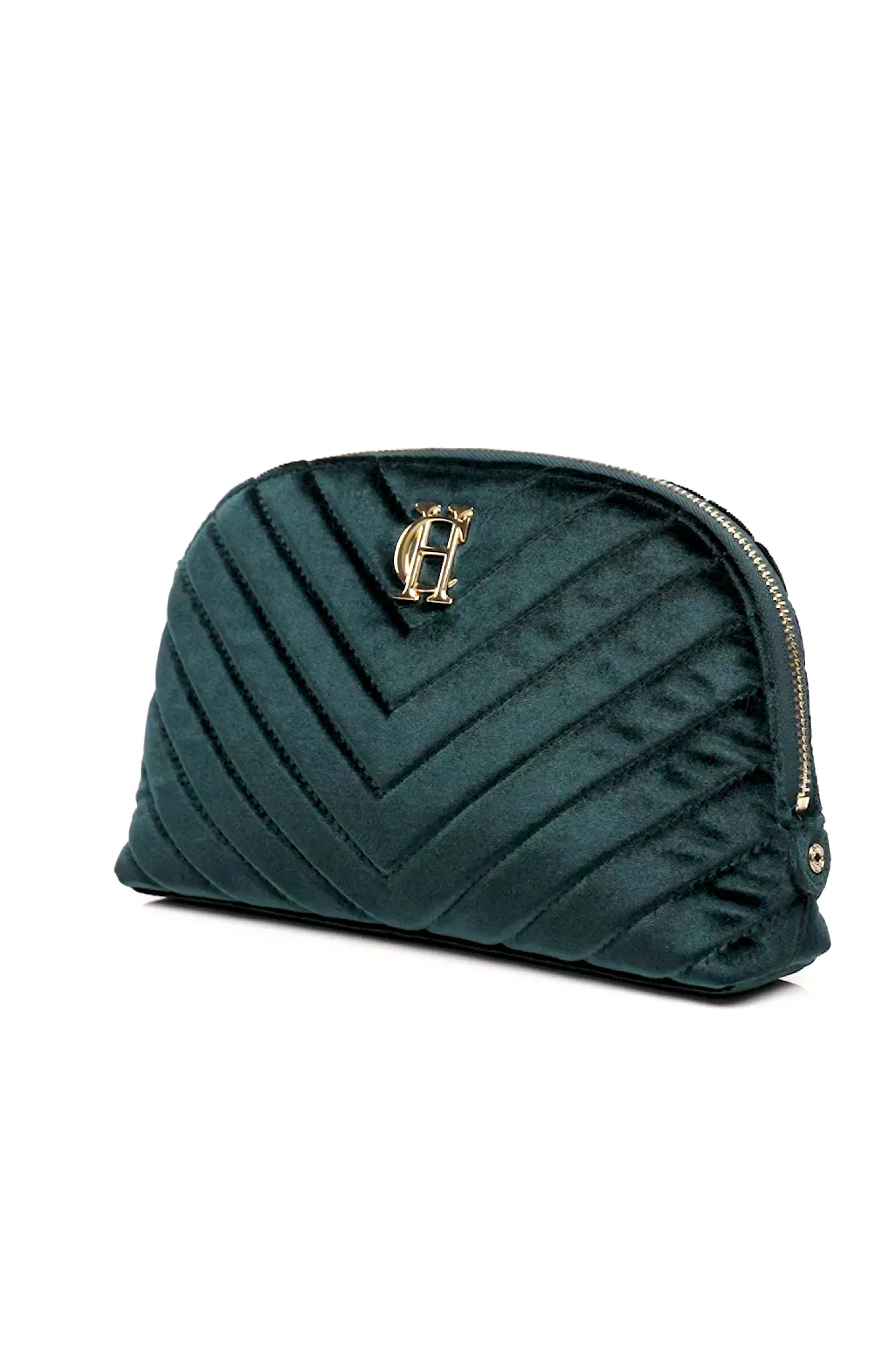 Chelsea Makeup Bag (Emerald Velvet)