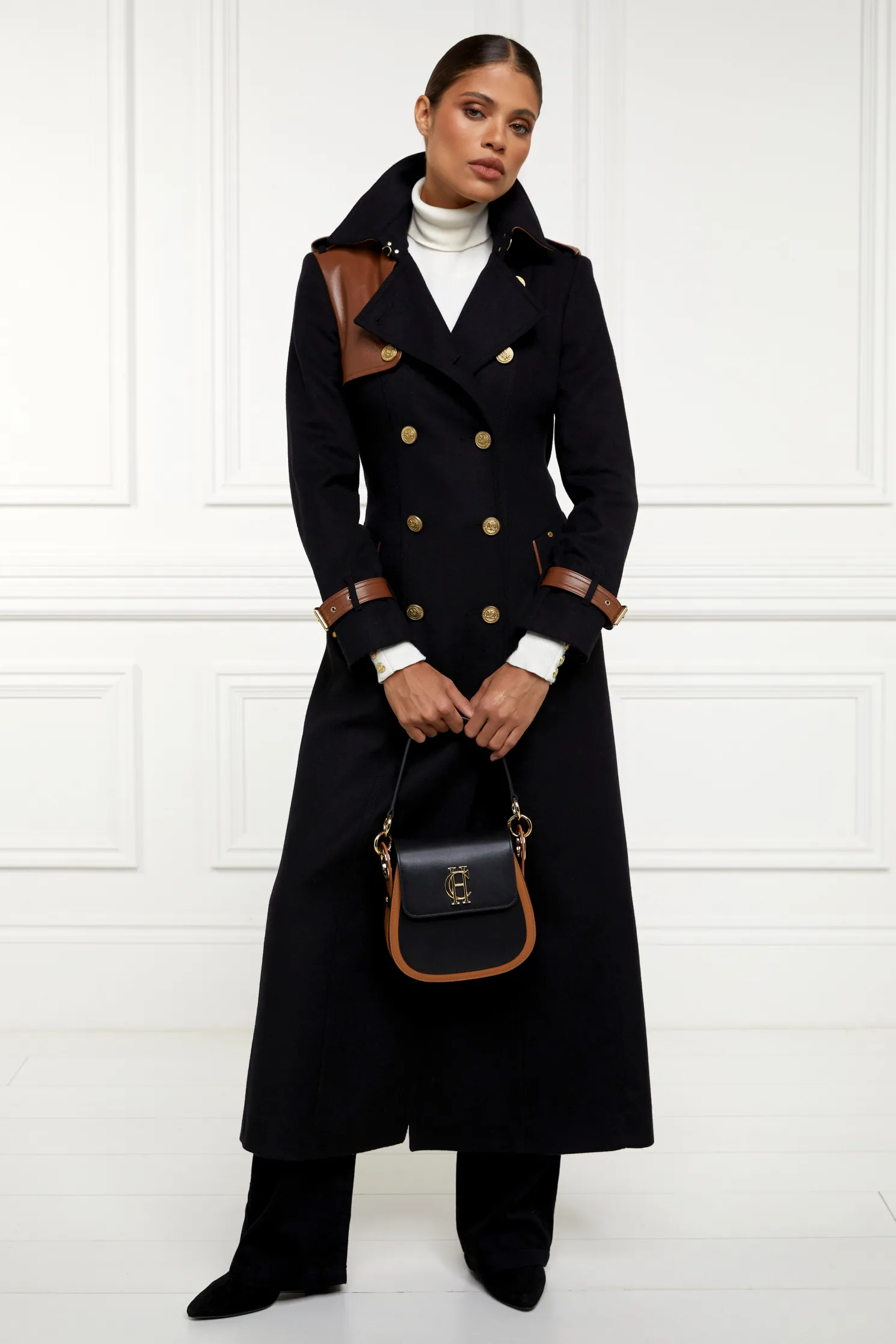 Chelsea Saddle Bag (Black Tan)