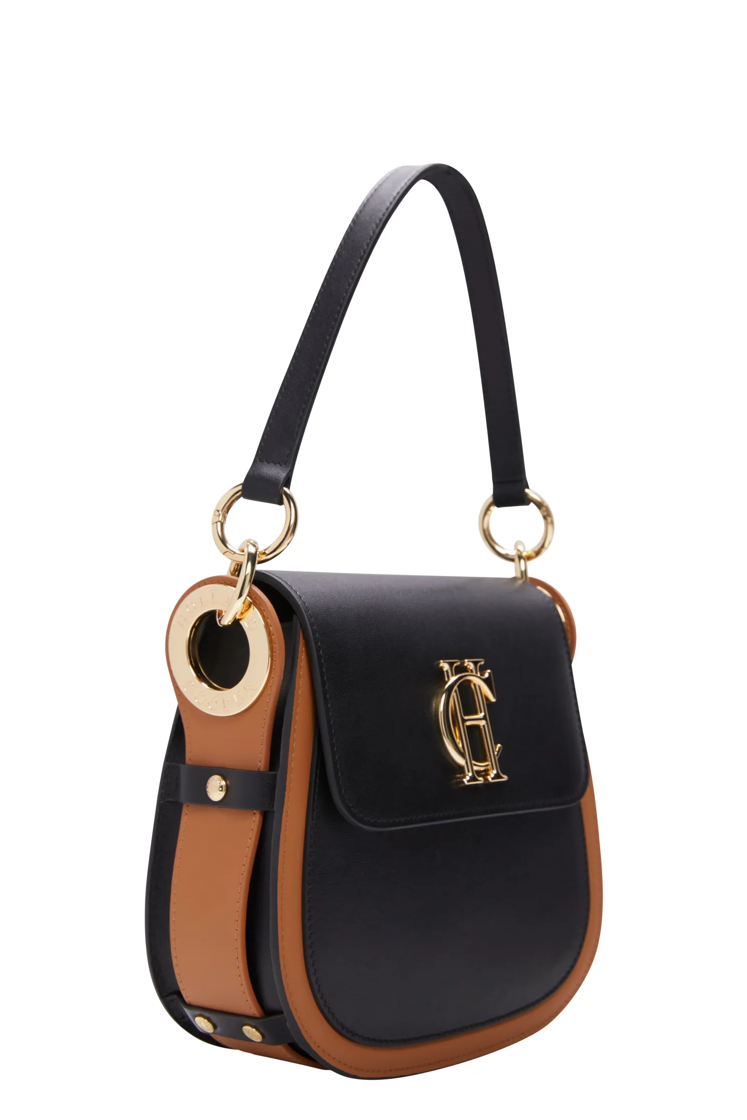 Chelsea Saddle Bag (Black Tan)