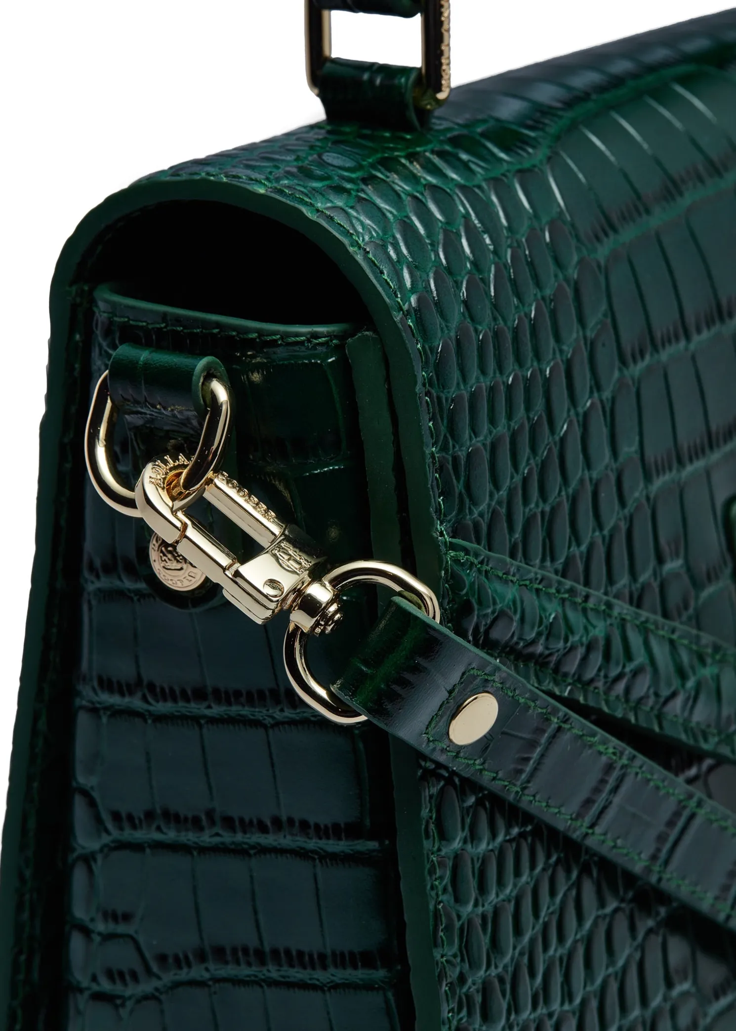 Cheltenham Bag (Emerald Croc)