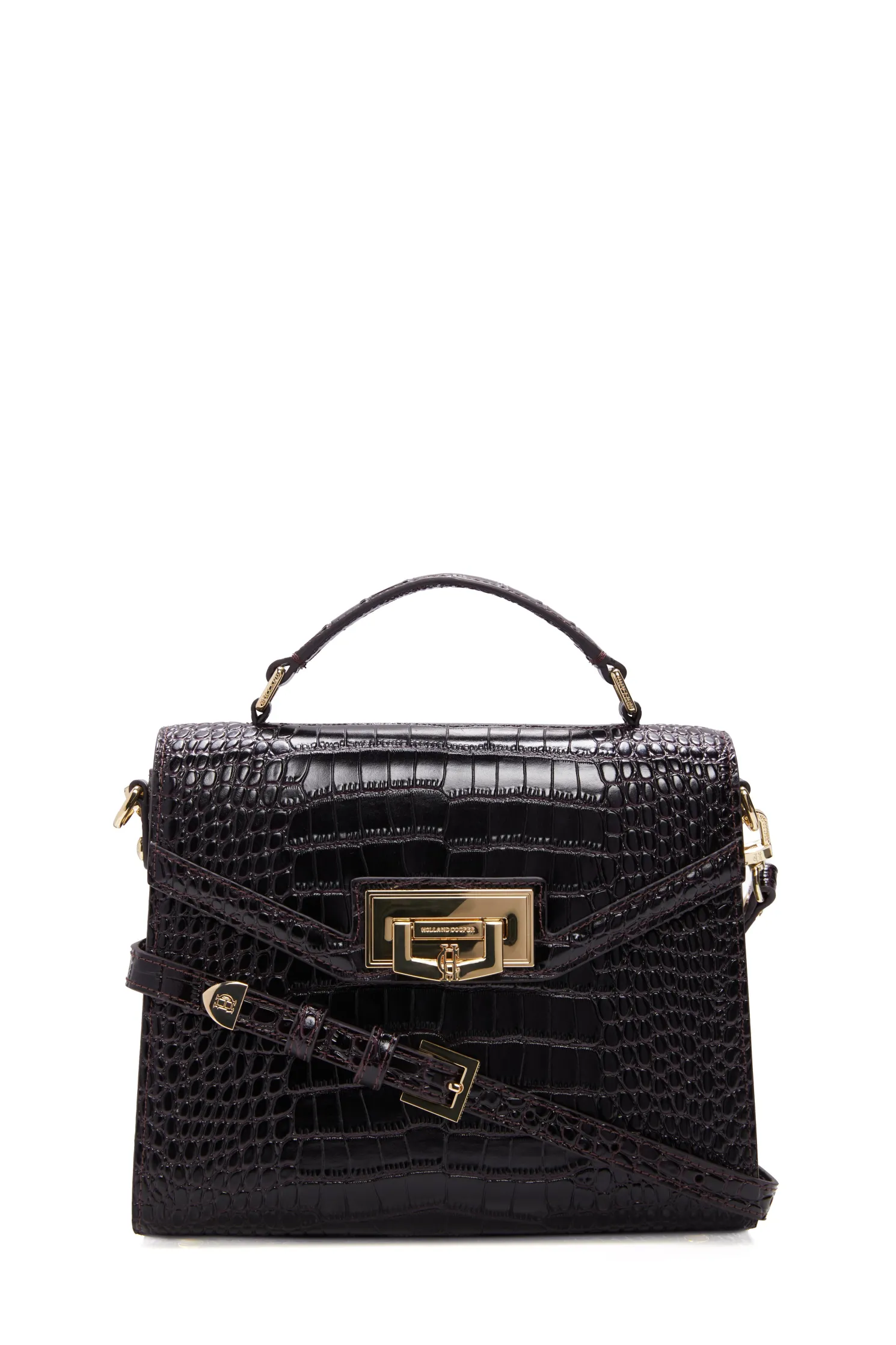Cheltenham Bag (Rich Chocolate Croc)