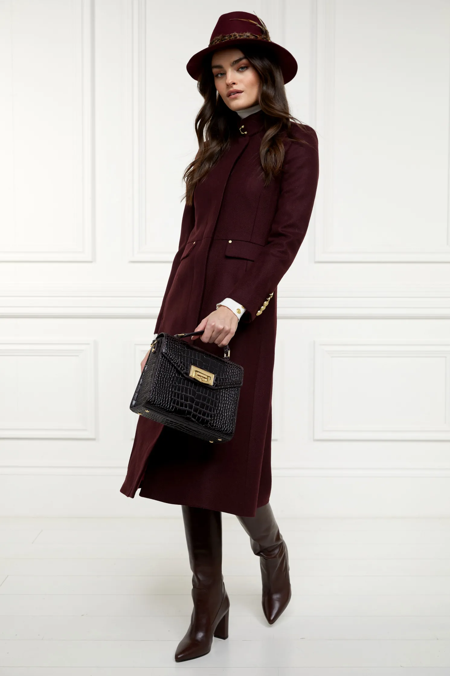 Cheltenham Bag (Rich Chocolate Croc)