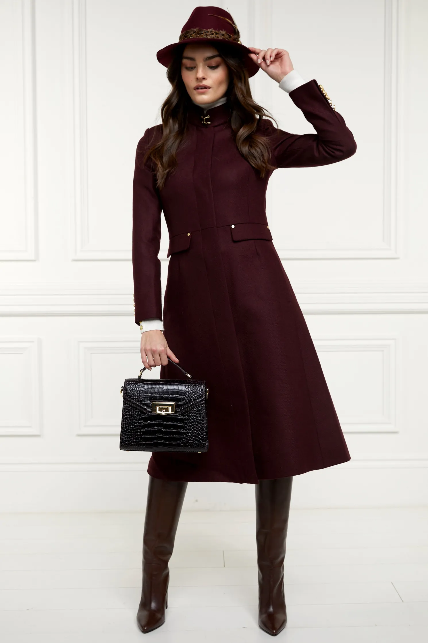 Cheltenham Bag (Rich Chocolate Croc)