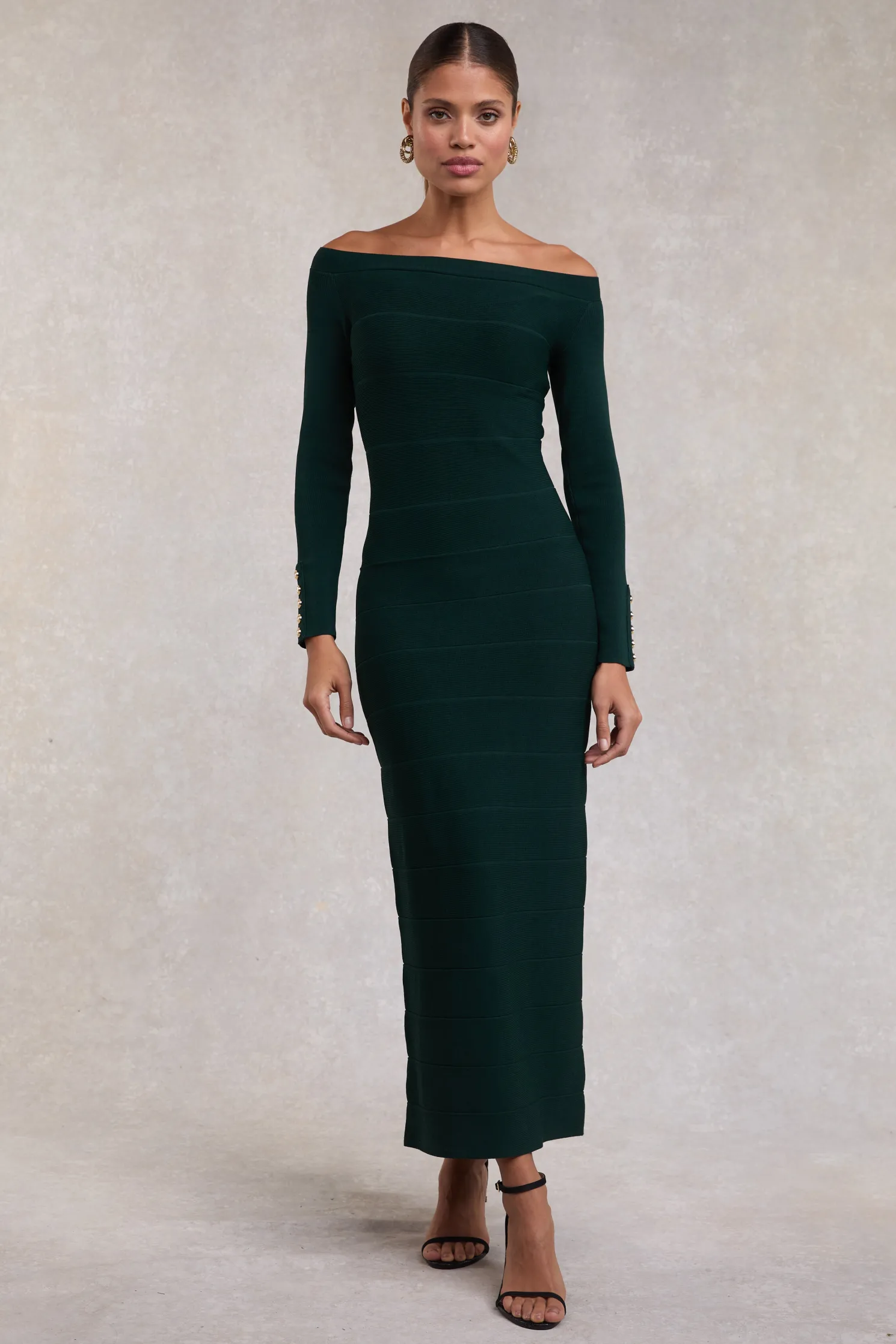 Christina Bandage Dress (Deep Emerald)