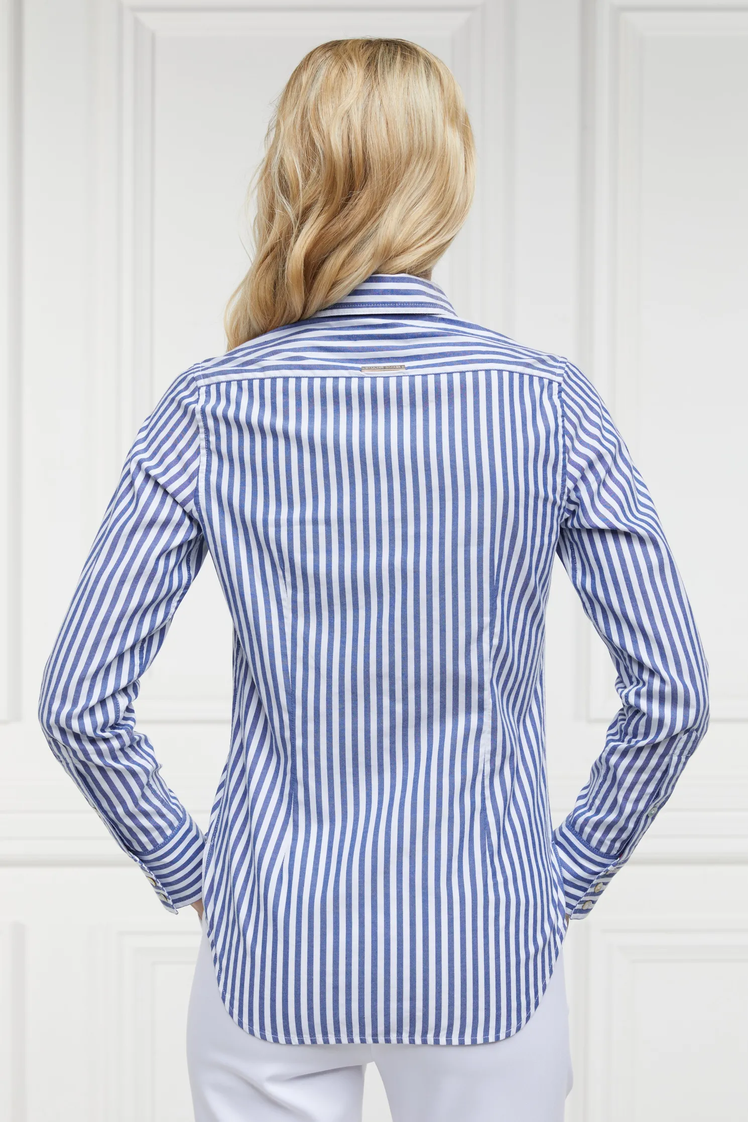 Classic Button Down Shirt (Navy Stripe)