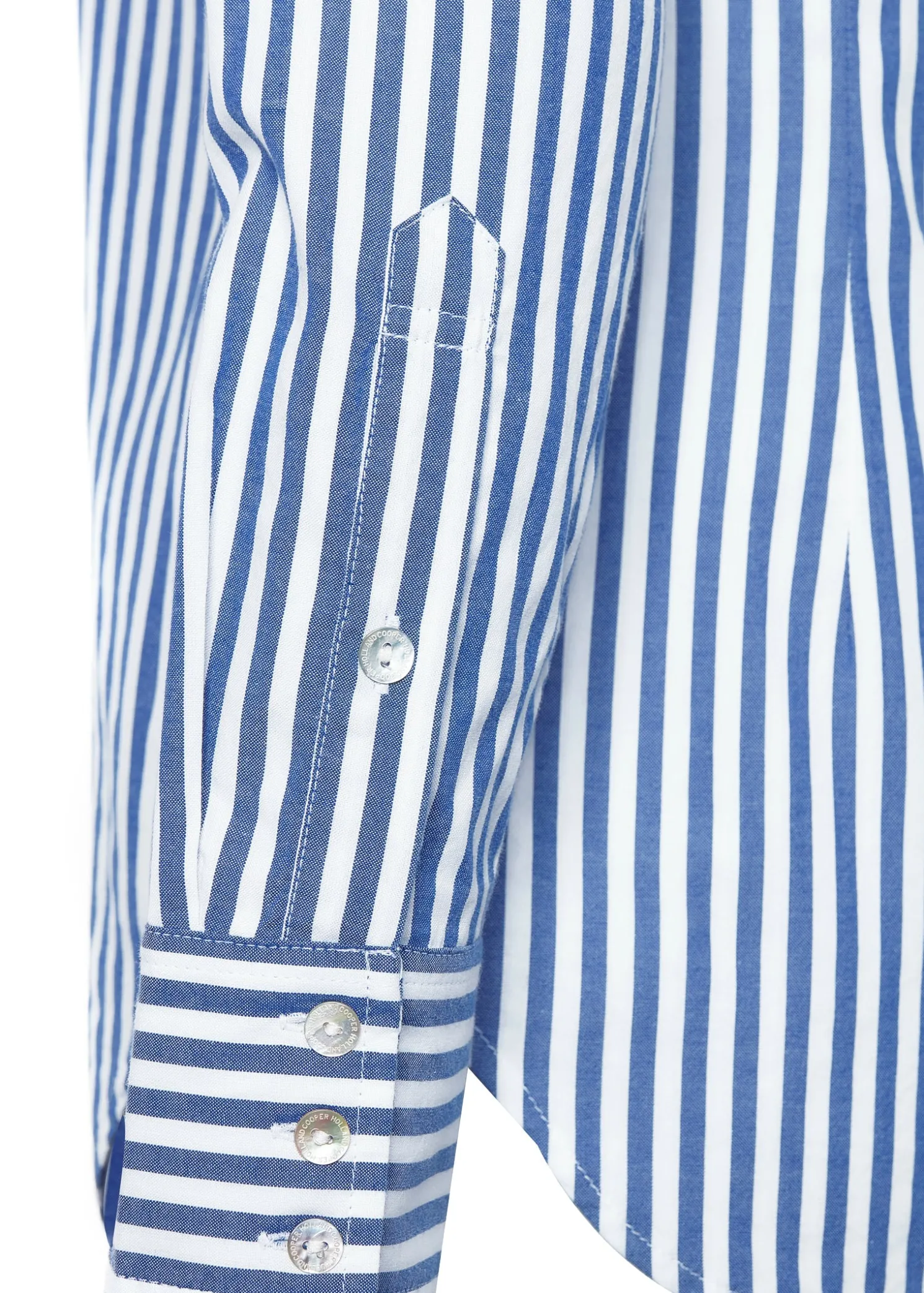 Classic Button Down Shirt (Navy Stripe)