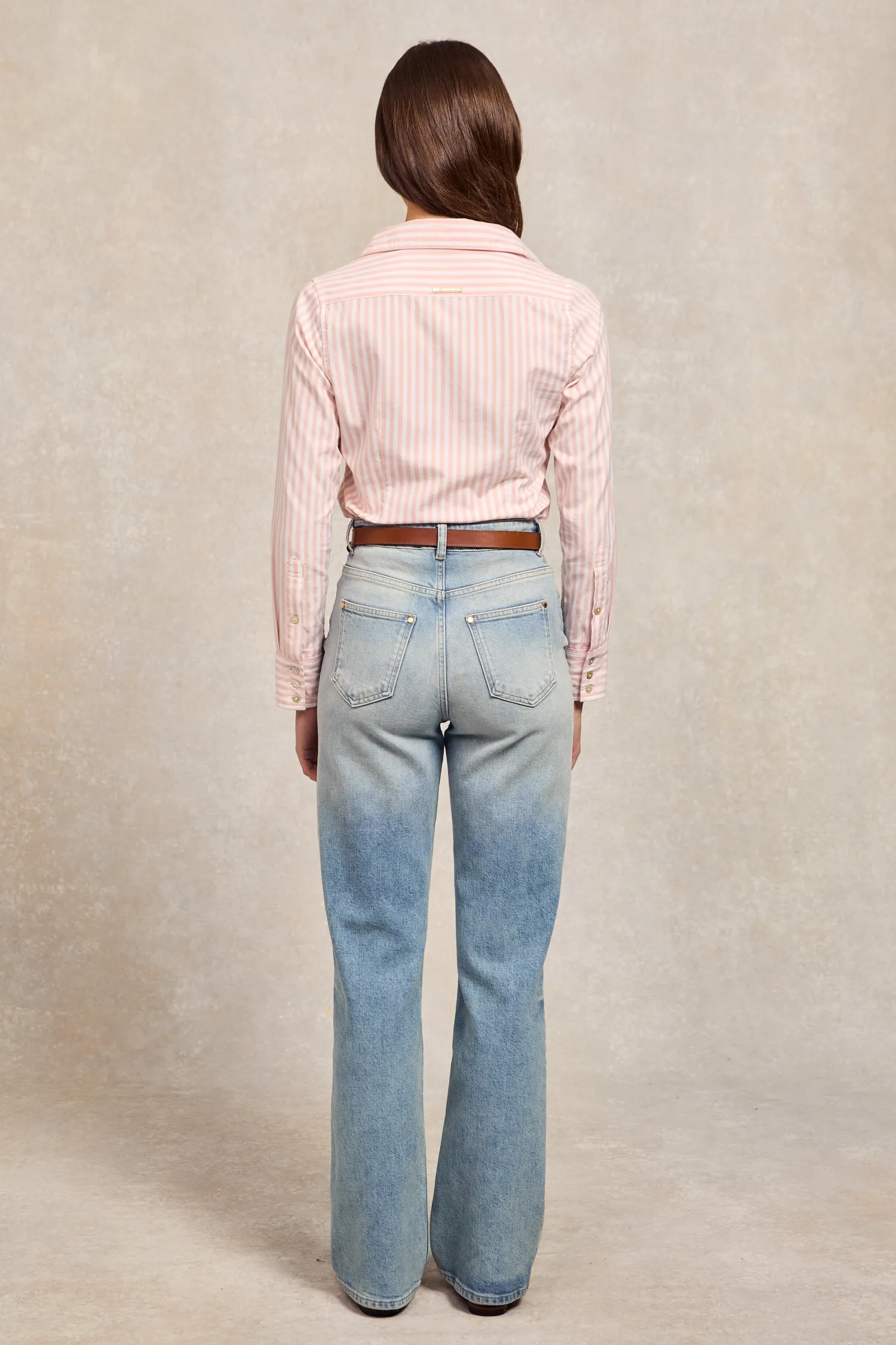 Classic Button Down Shirt (Pink Stripe)