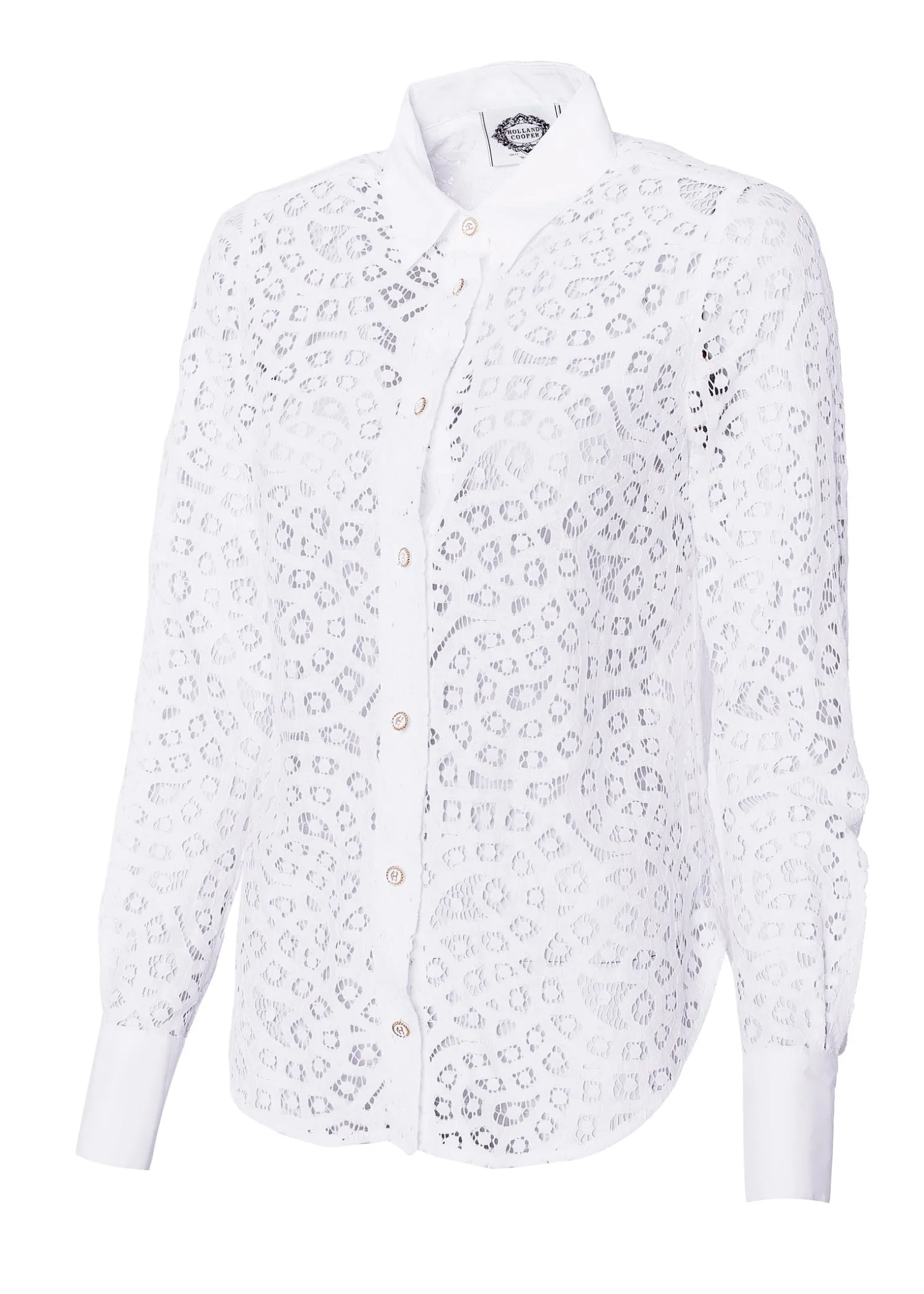 Classic Lace Shirt (White)