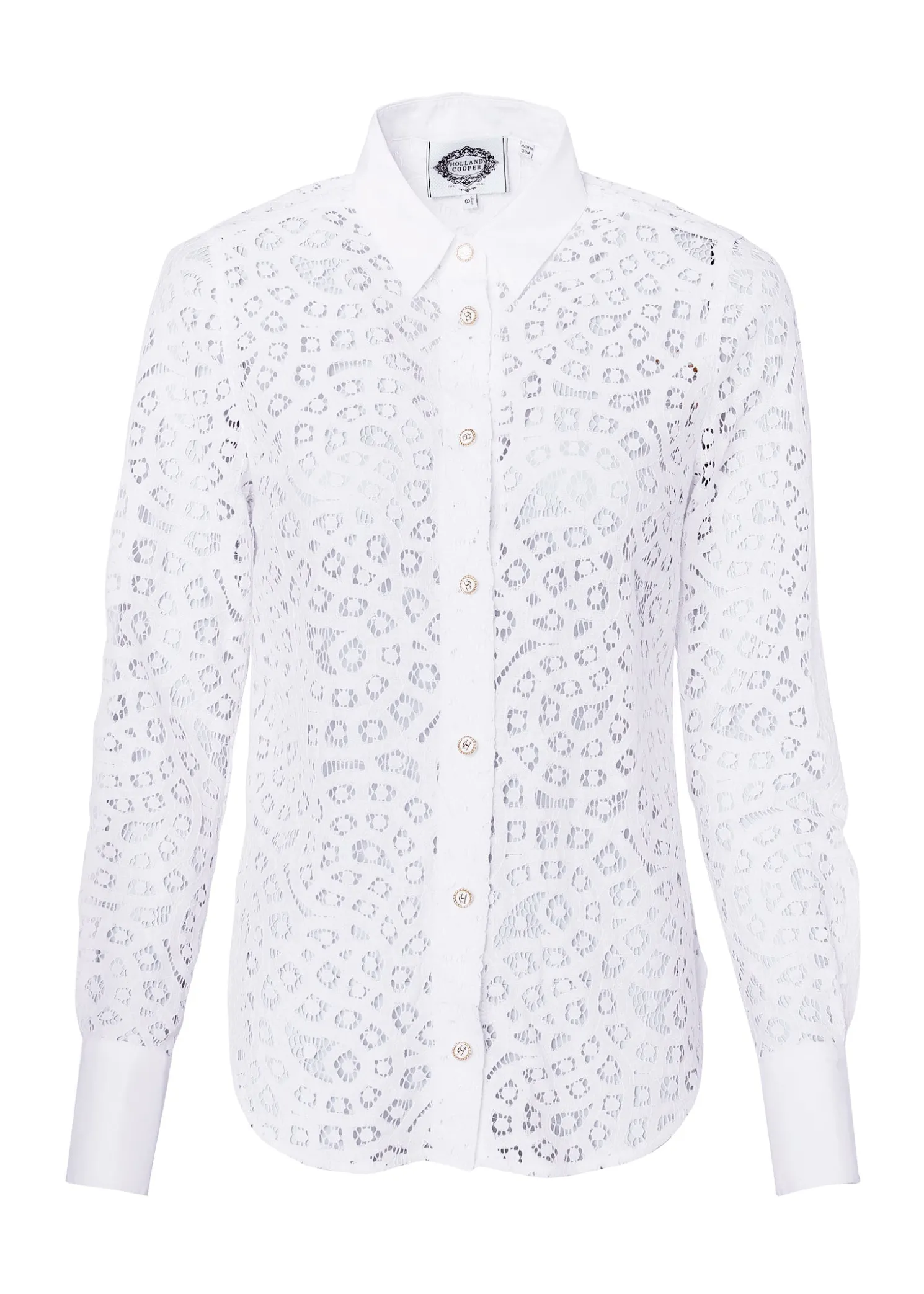 Classic Lace Shirt (White)