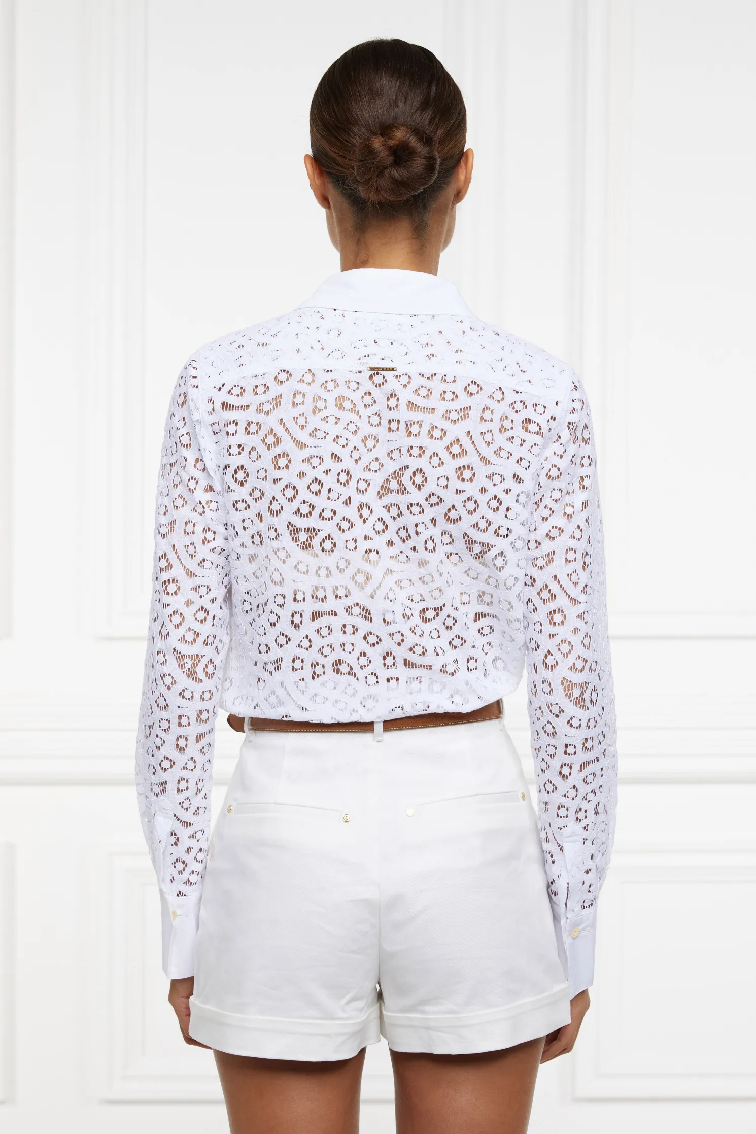Classic Lace Shirt (White)