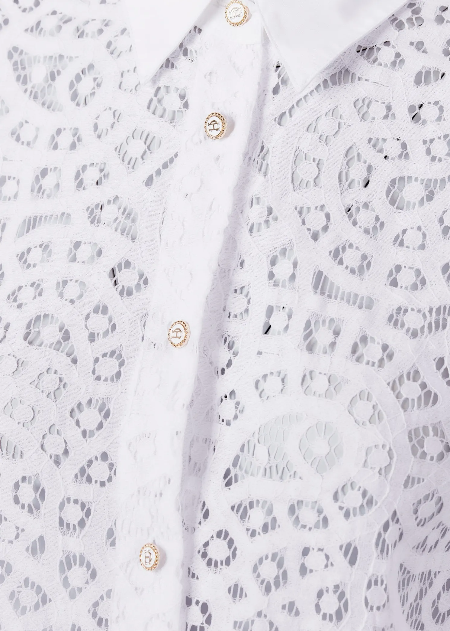 Classic Lace Shirt (White)