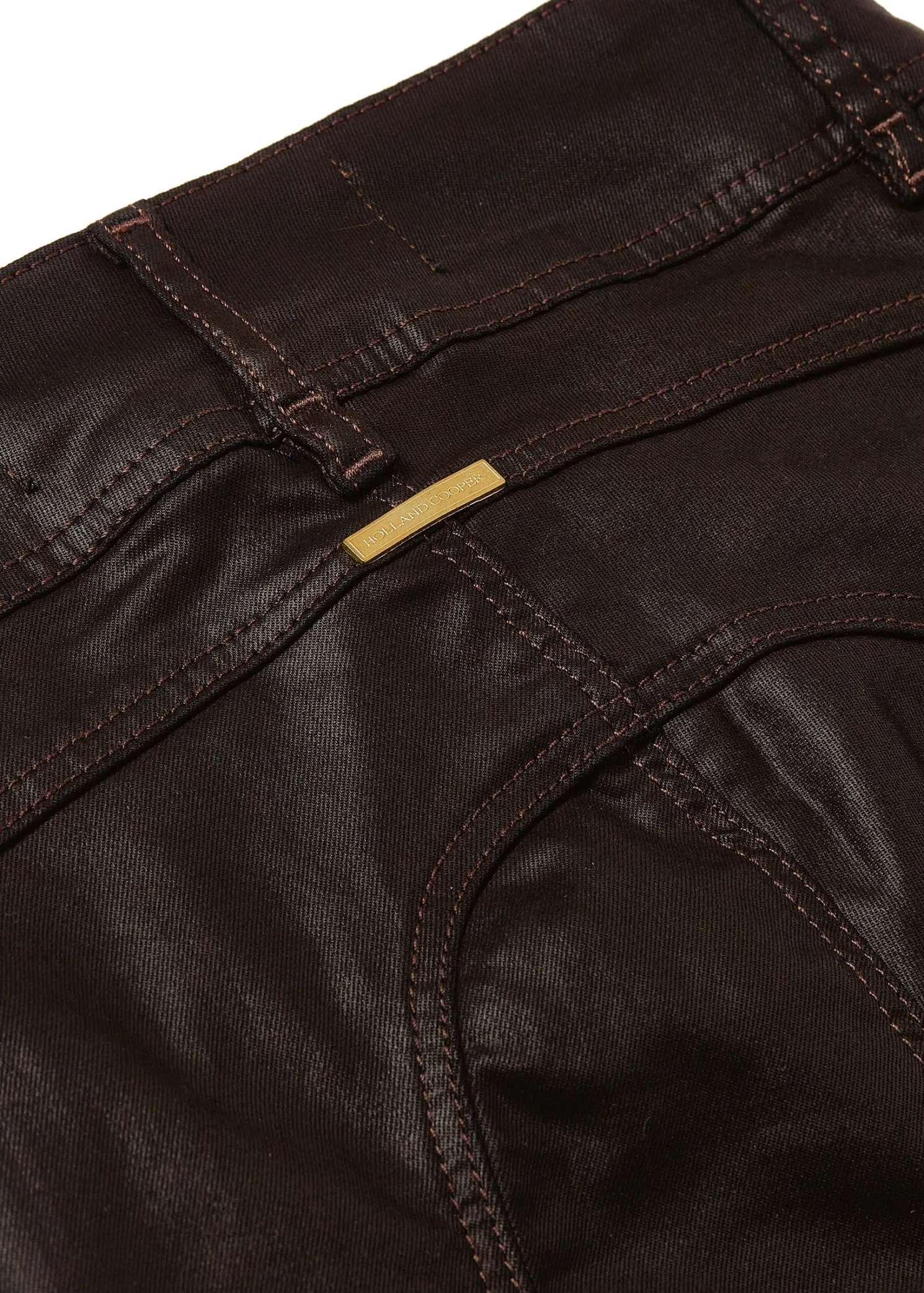 Coated Jodhpur Jean (Chocolate)