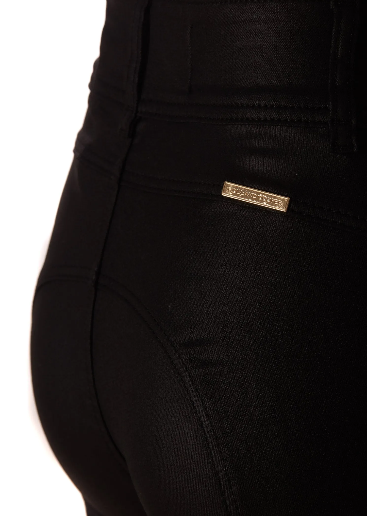 Coated Jodhpur Jean (Black)