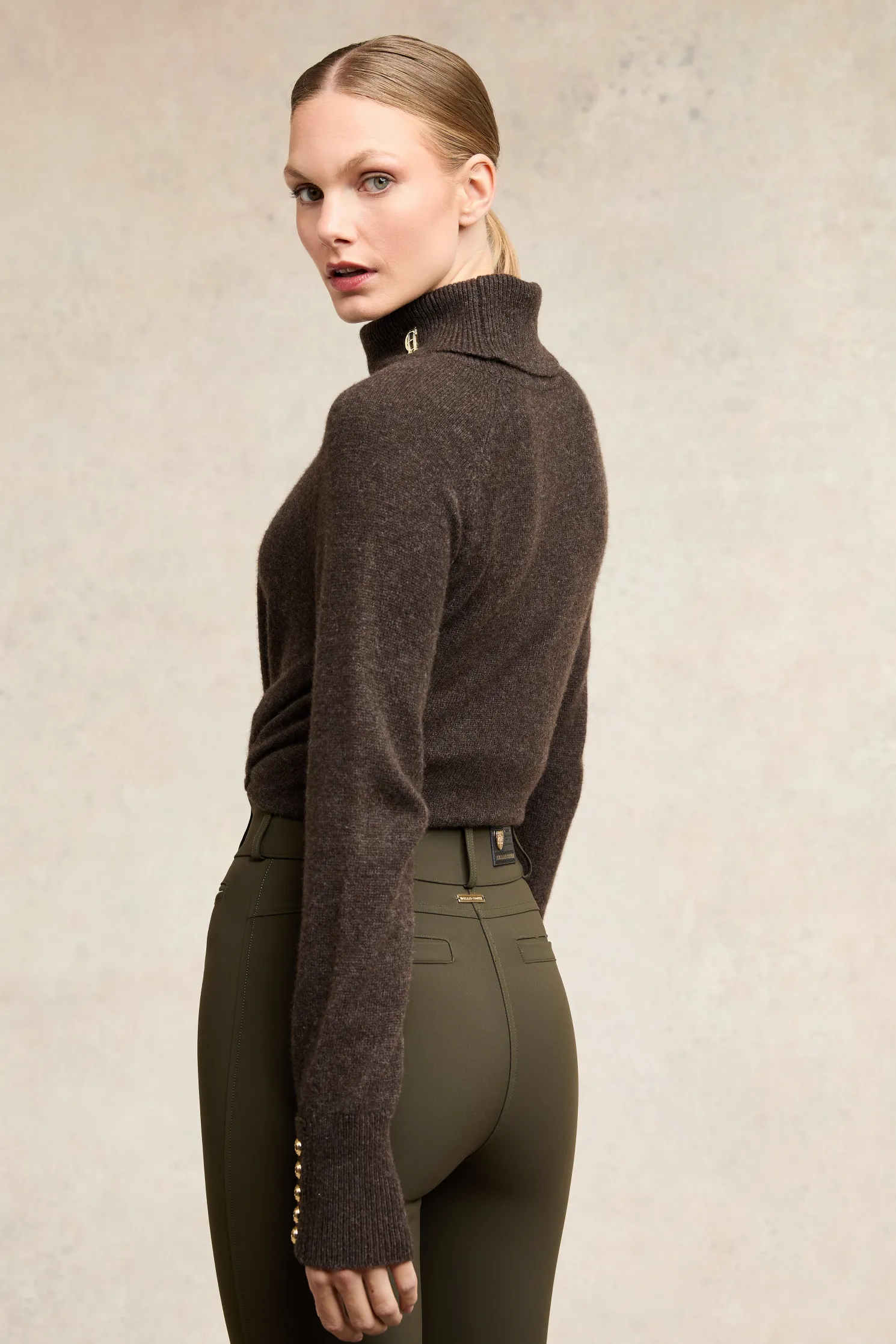 Contour Trouser (Dark Olive)