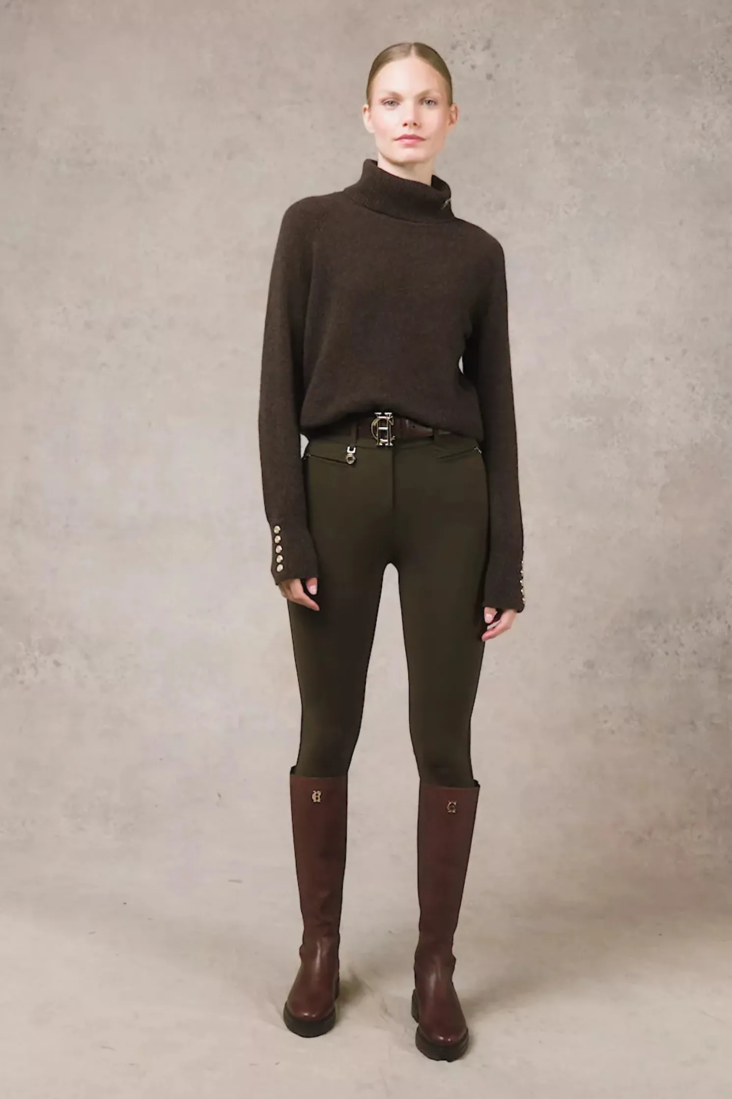 Contour Trouser (Dark Olive)