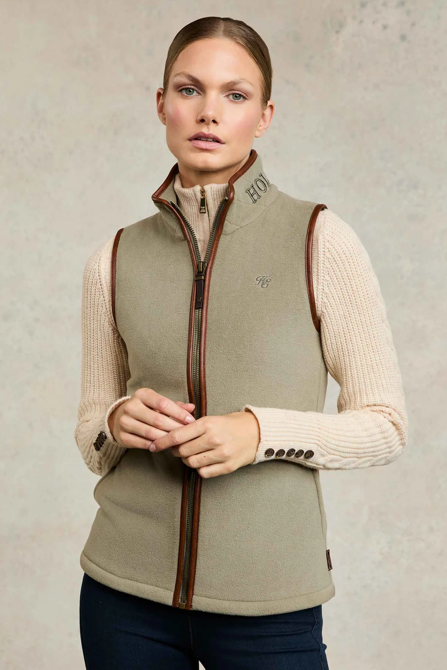 Country Fleece Gilet (Sage)