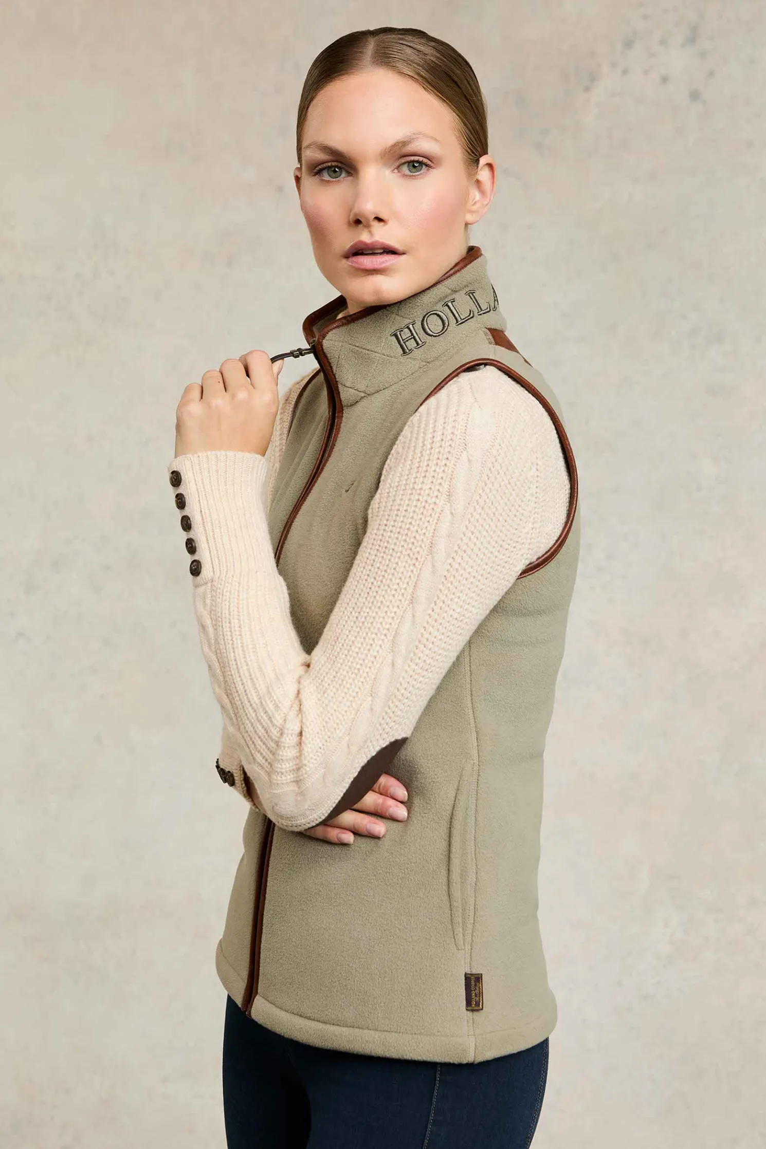 Country Fleece Gilet (Sage)