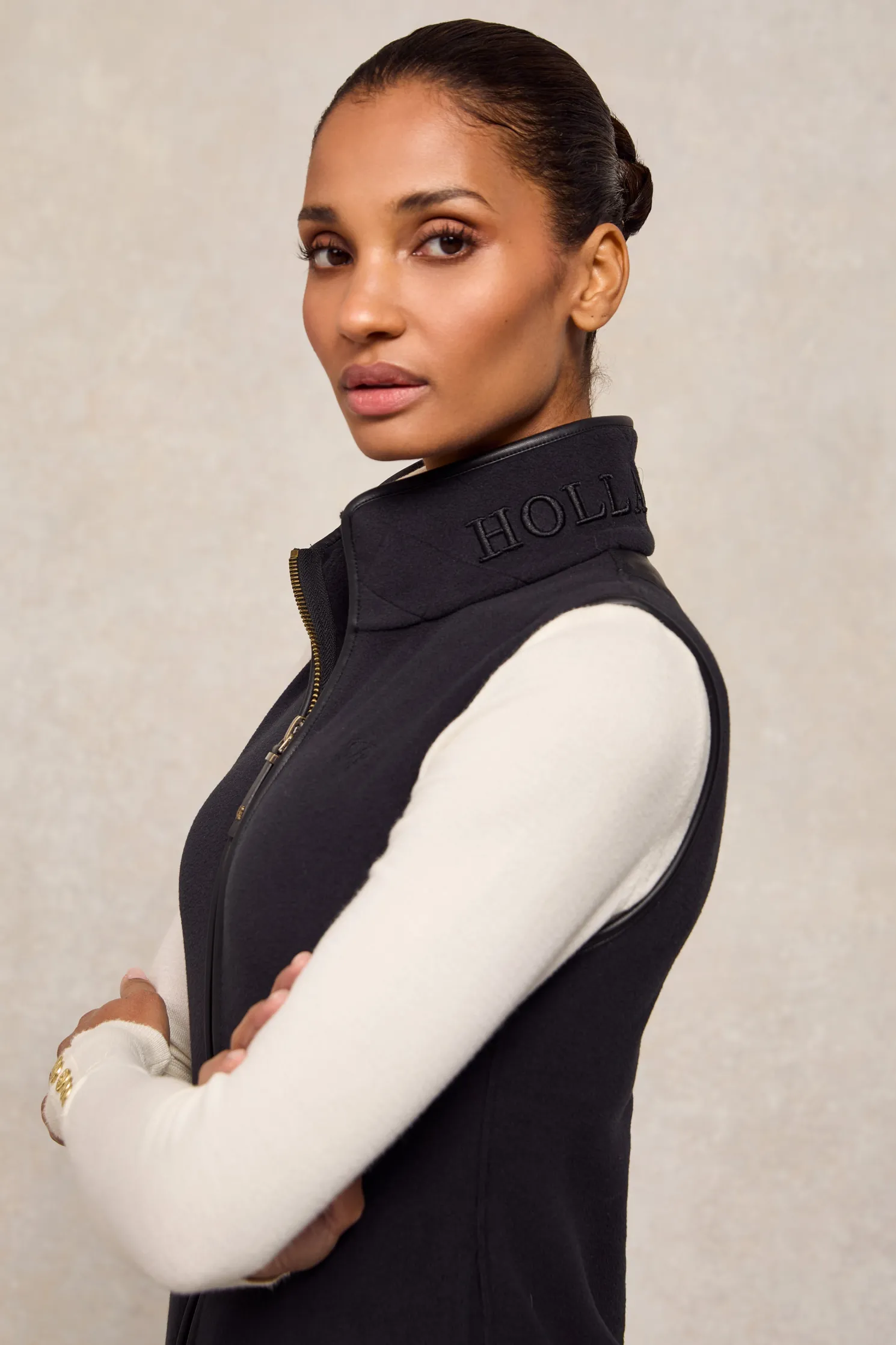 Country Fleece Gilet (Black)