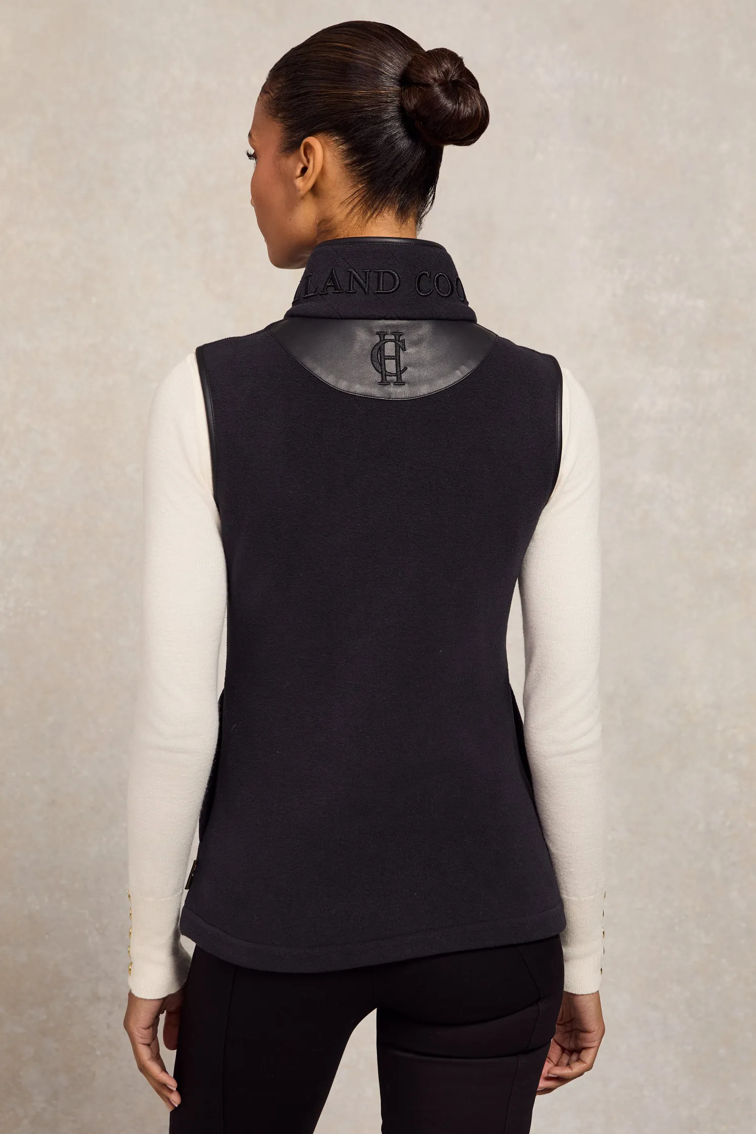 Country Fleece Gilet (Black)