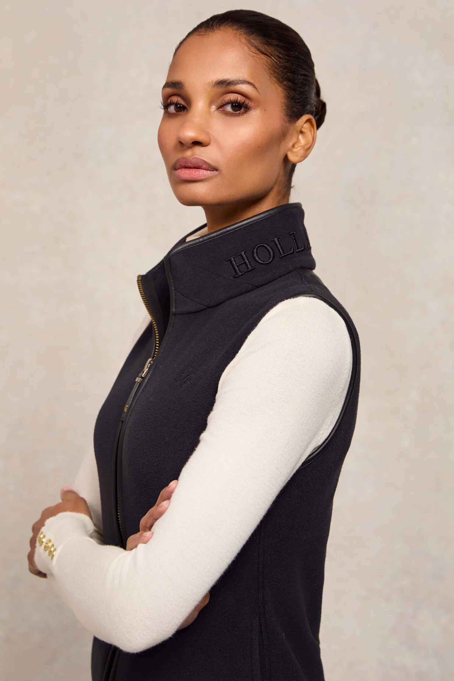 Country Fleece Gilet (Black)