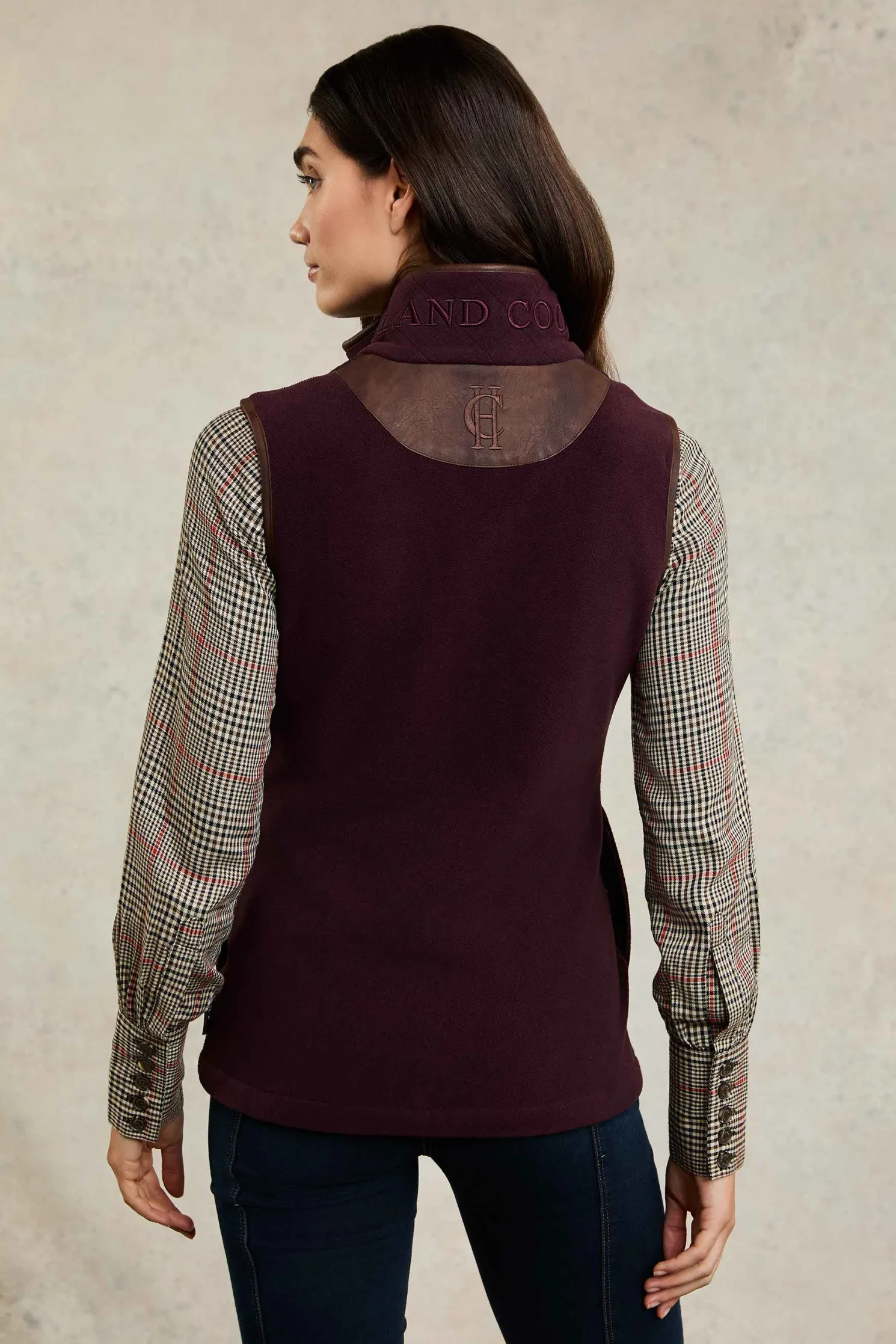 Country Fleece Gilet (Mulberry)
