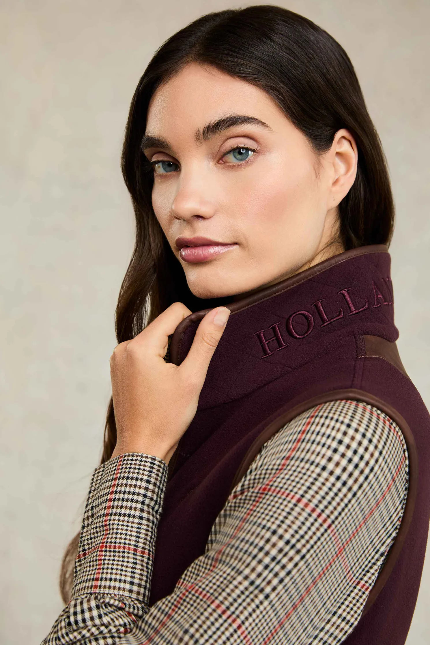 Country Fleece Gilet (Mulberry)