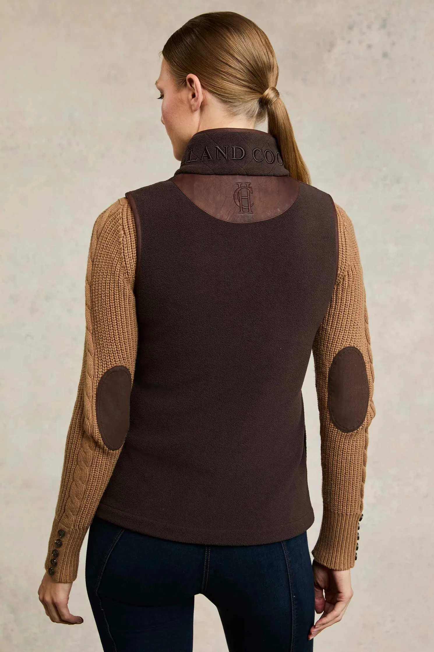 Country Fleece Gilet (Chocolate)