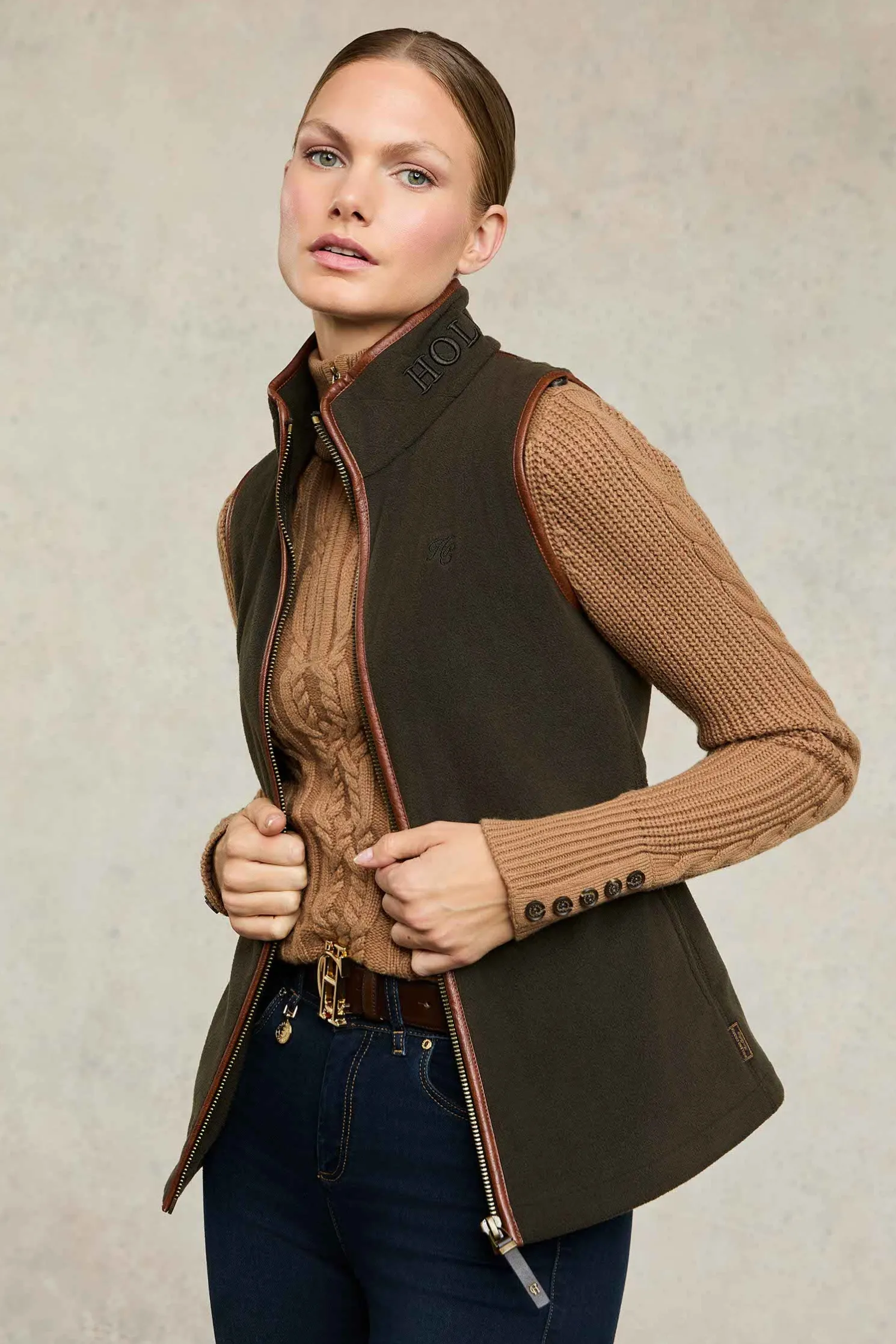 Country Fleece Gilet (Khaki)