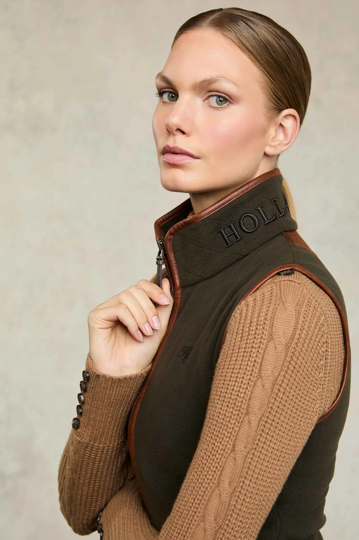 Country Fleece Gilet (Khaki)
