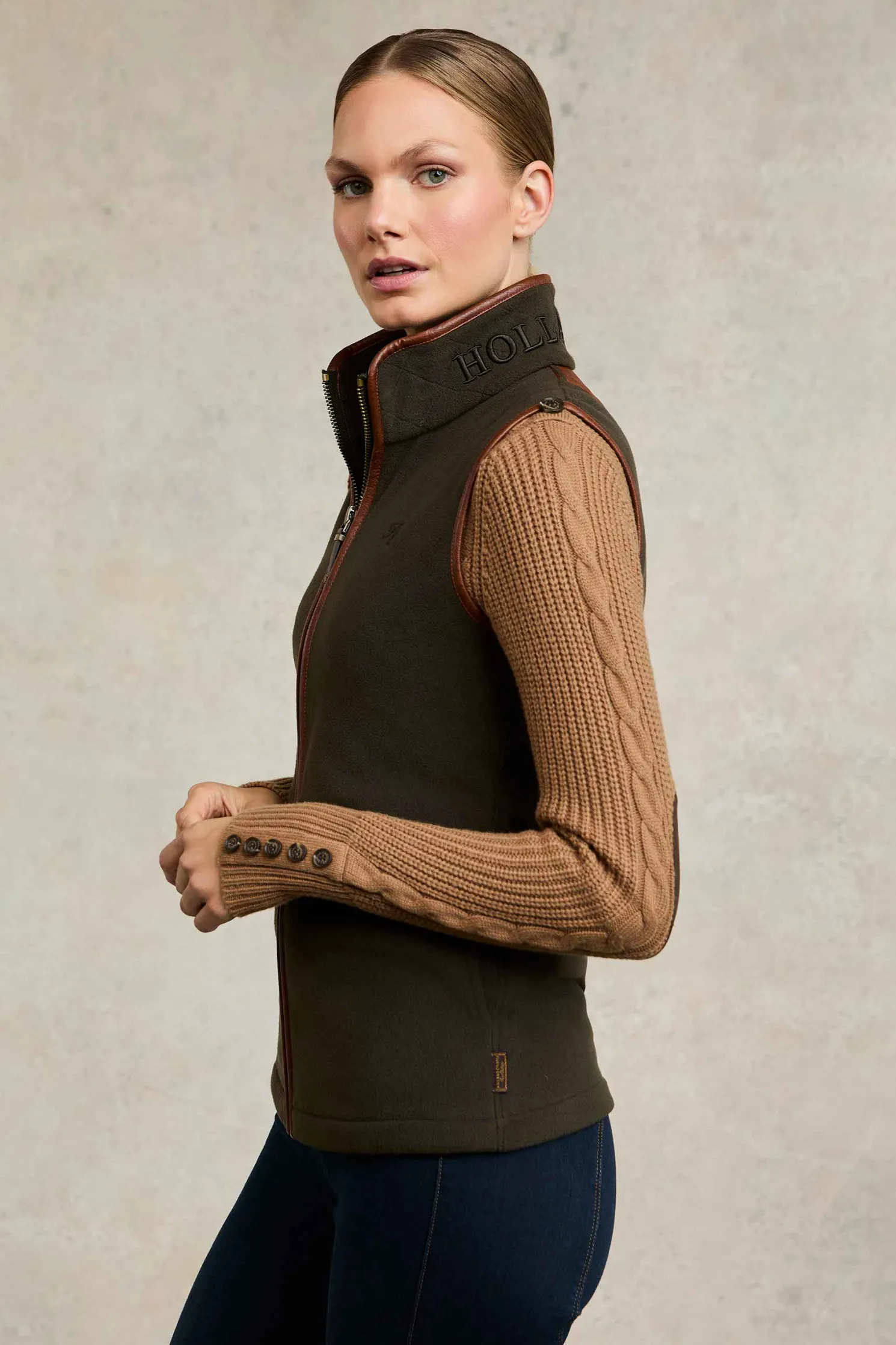 Country Fleece Gilet (Khaki)