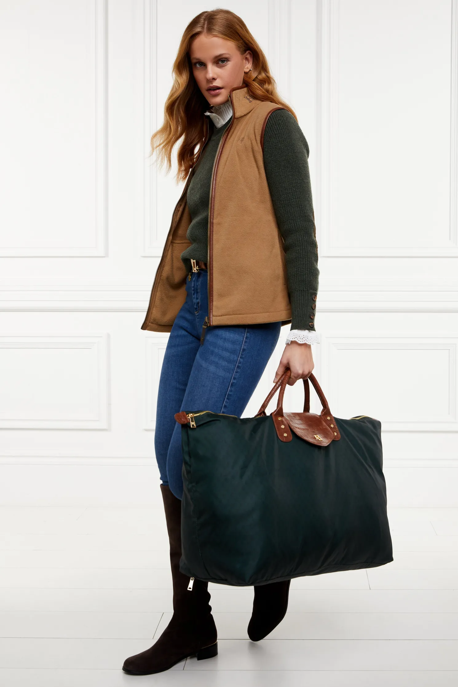 Country Fleece Gilet (Coffee)