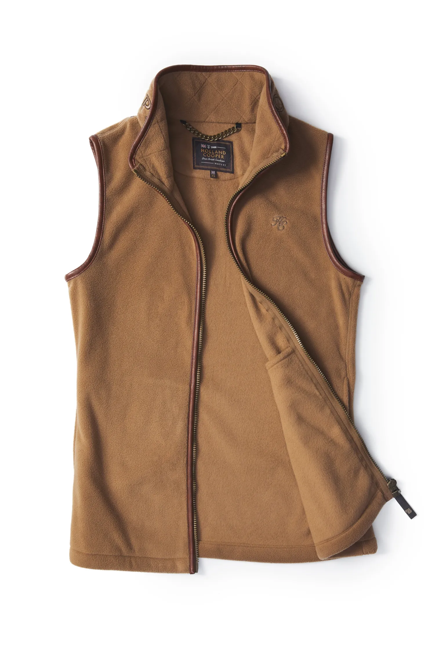 Country Fleece Gilet (Coffee)