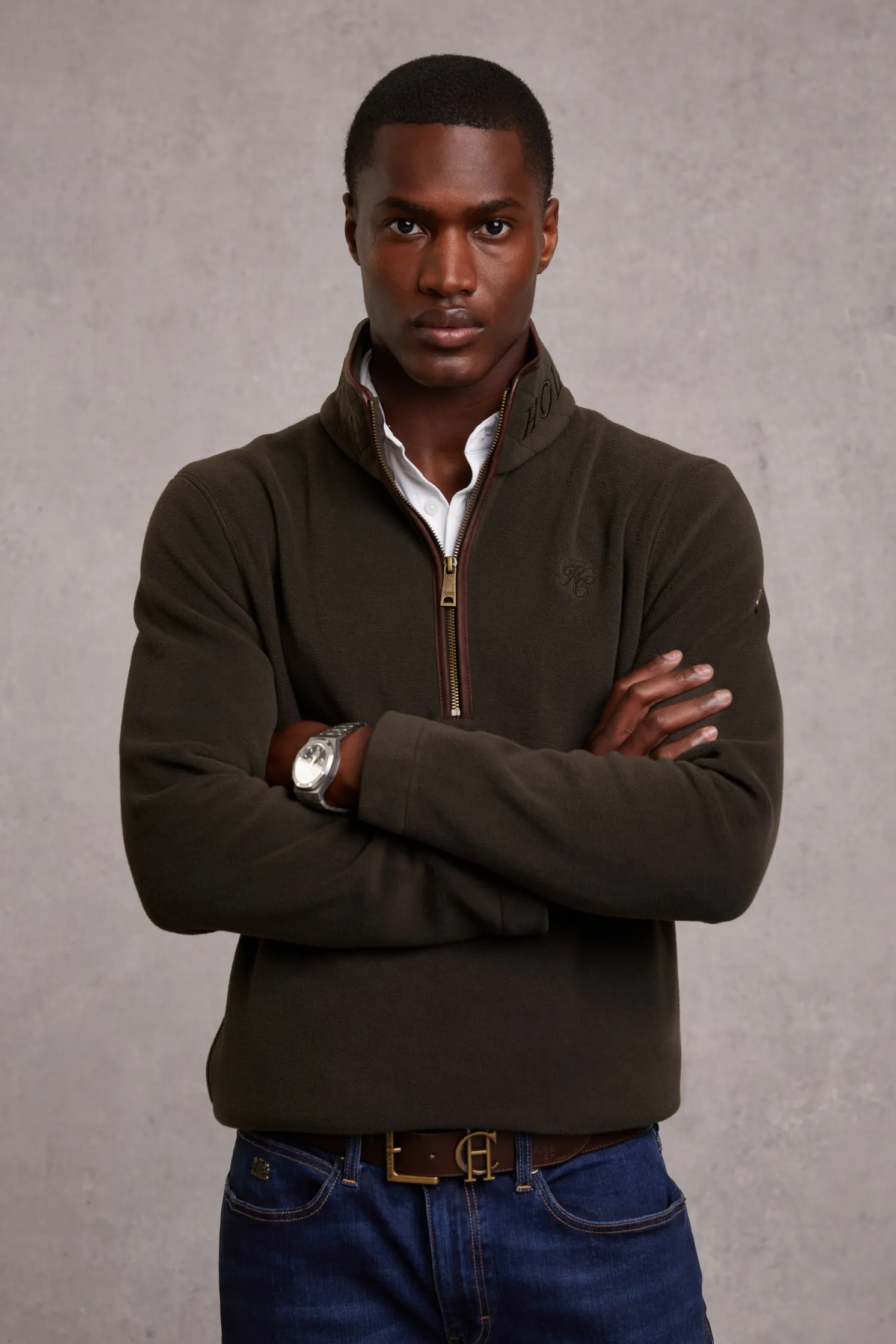 Country Fleece Quarter Zip (Khaki)