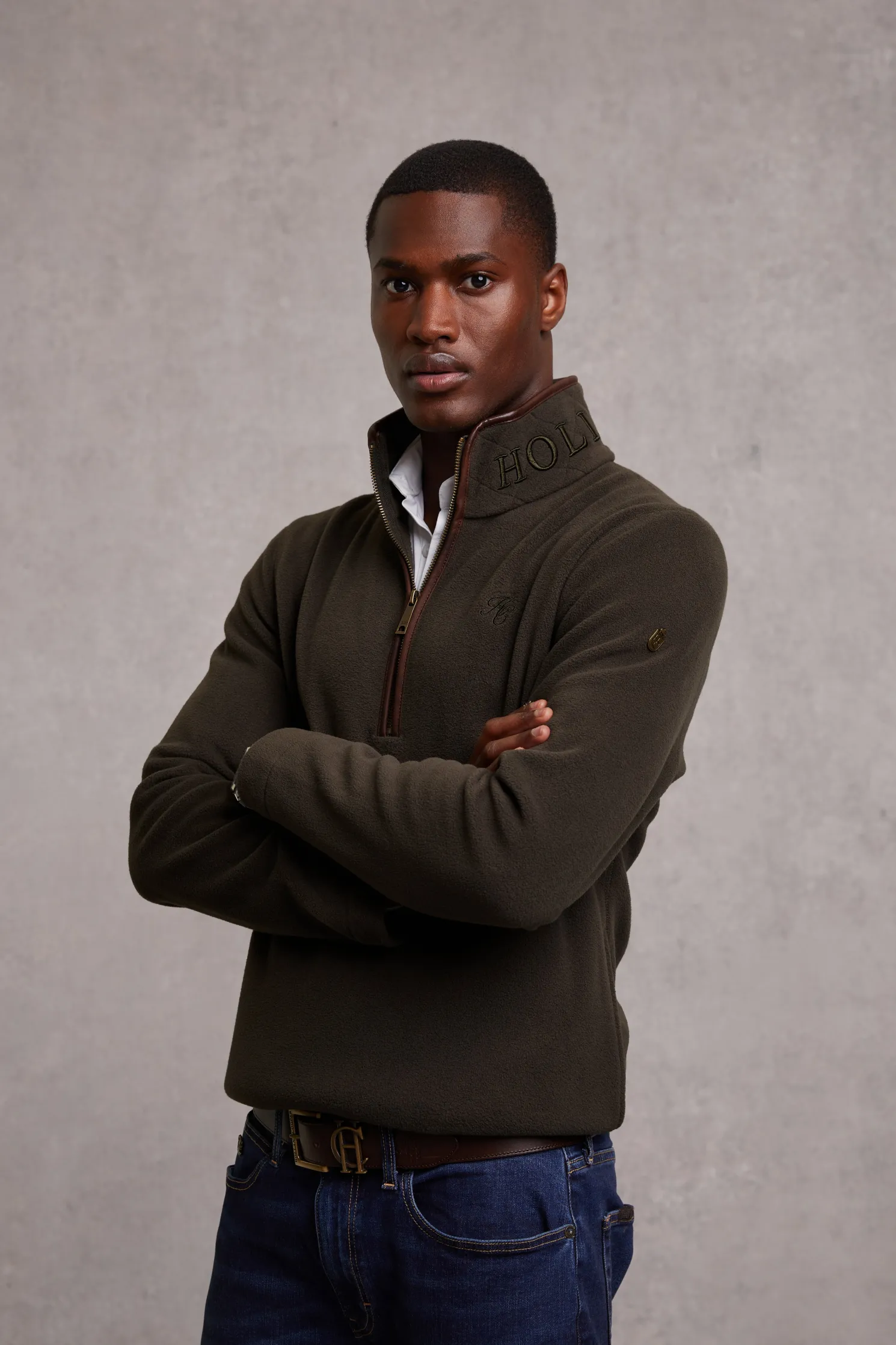 Country Fleece Quarter Zip (Khaki)