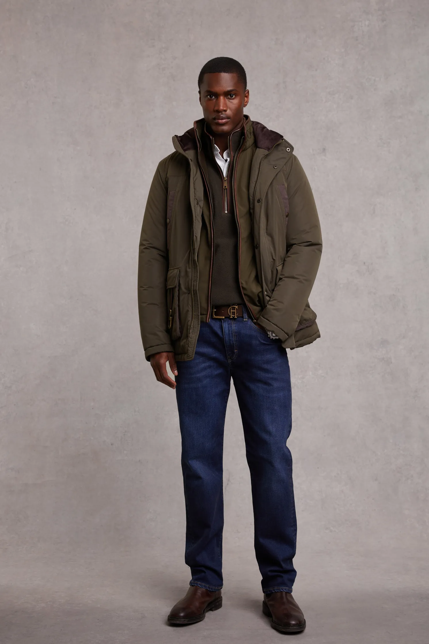 Country Fleece Quarter Zip (Khaki)