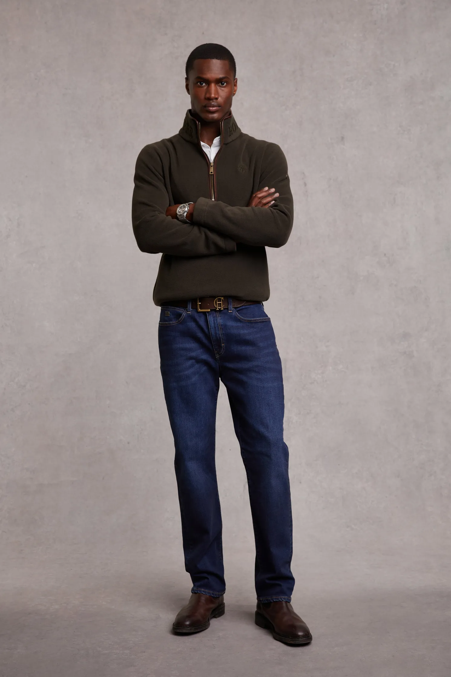 Country Fleece Quarter Zip (Khaki)