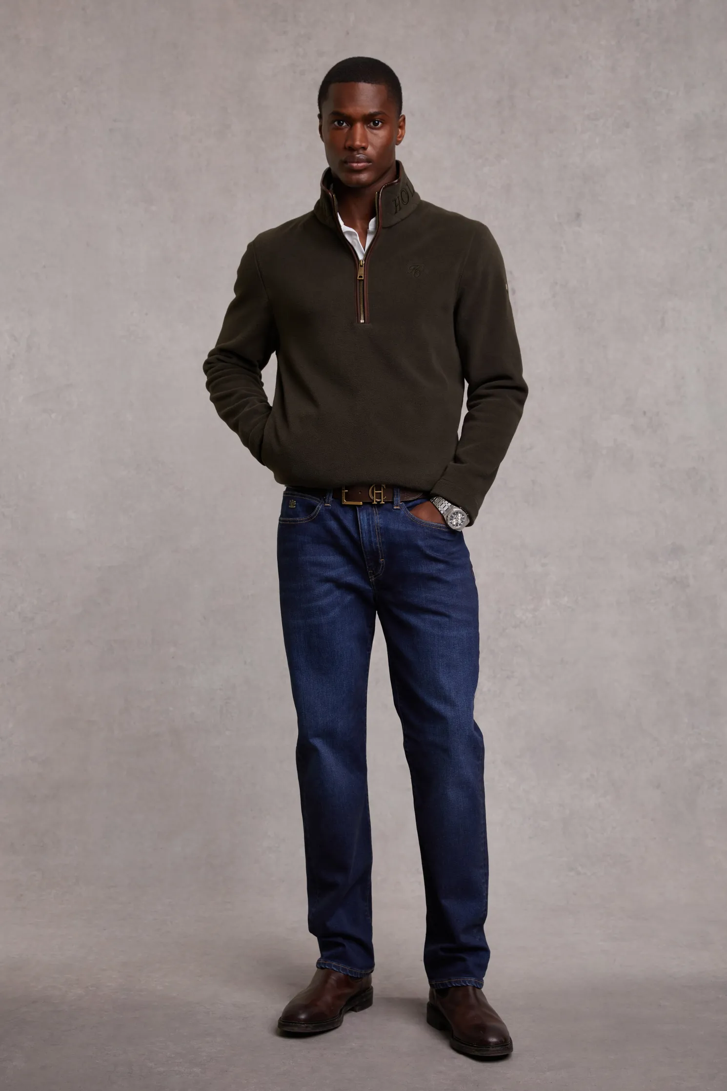 Country Fleece Quarter Zip (Khaki)