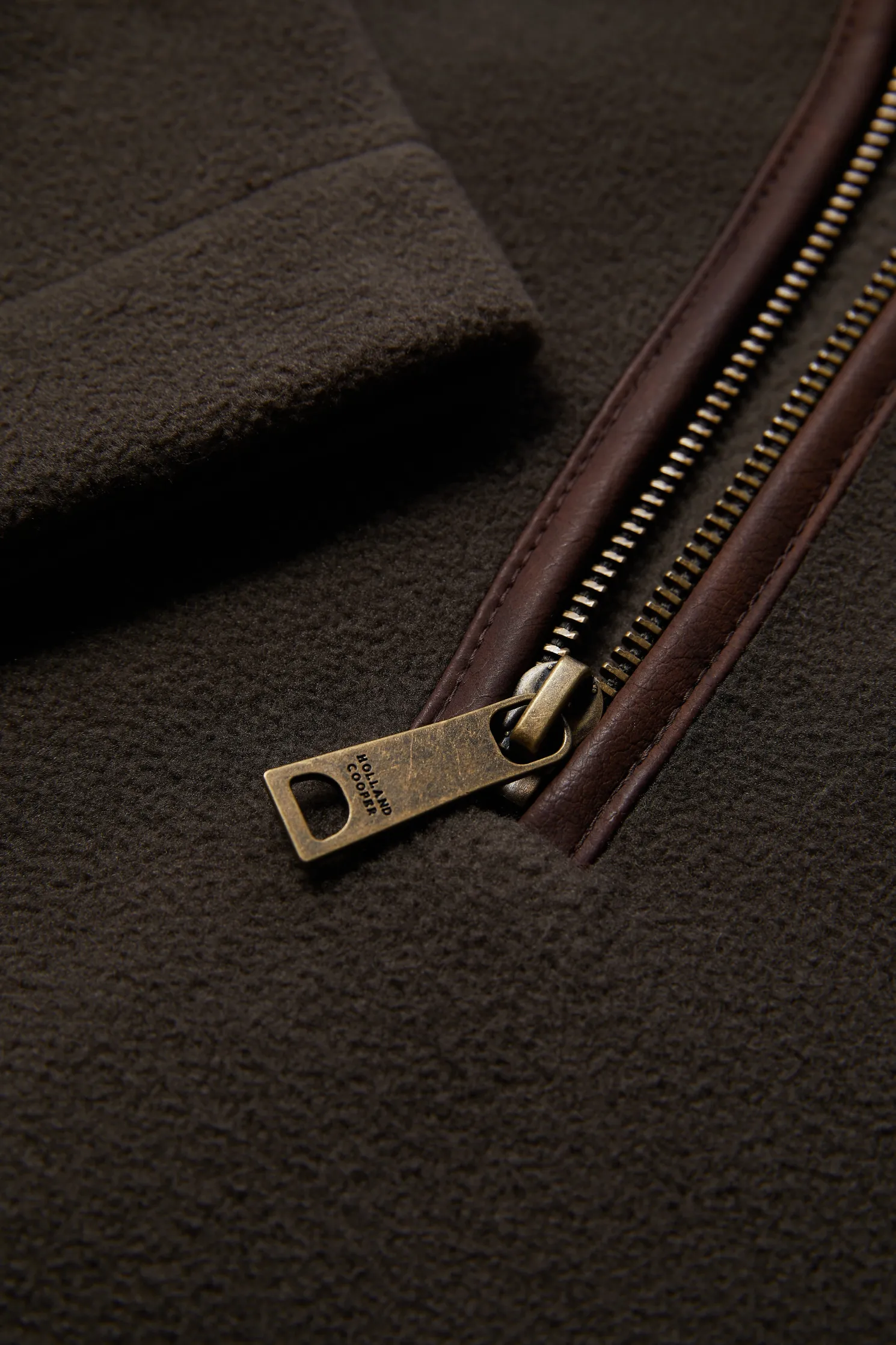 Country Fleece Quarter Zip (Khaki)