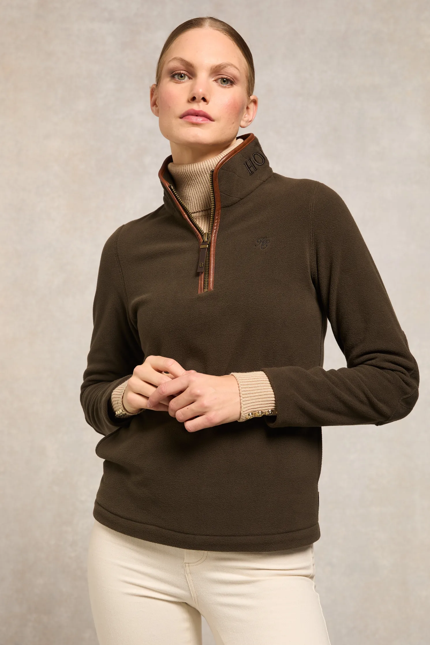 Country Fleece Quarter Zip (Khaki)